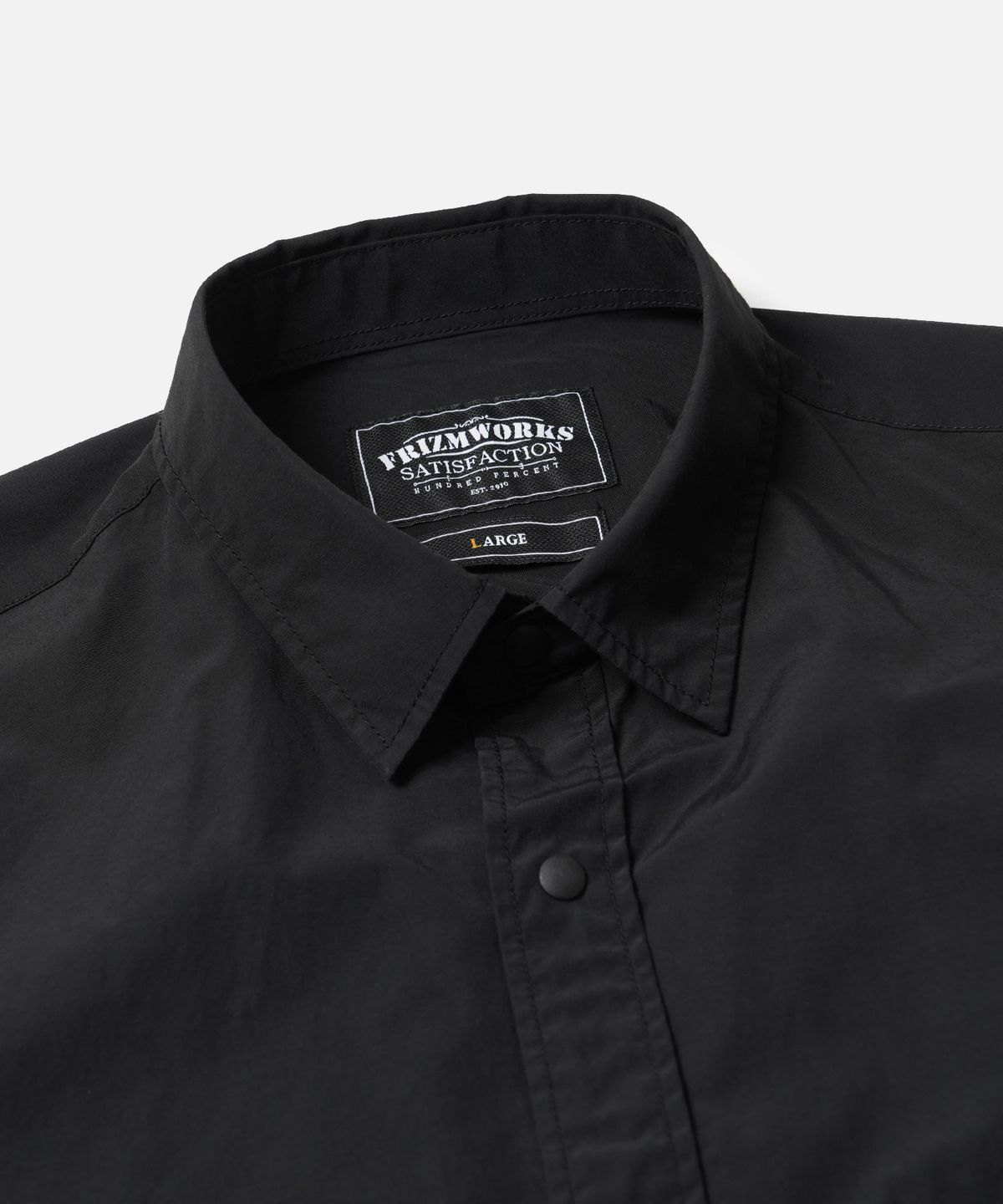 프리즘웍스(FRIZMWORKS) NYCO HALF COACH JACKET _ BLACK
