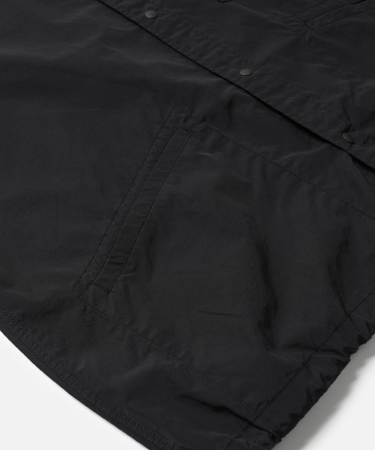 프리즘웍스(FRIZMWORKS) NYCO HALF COACH JACKET _ BLACK