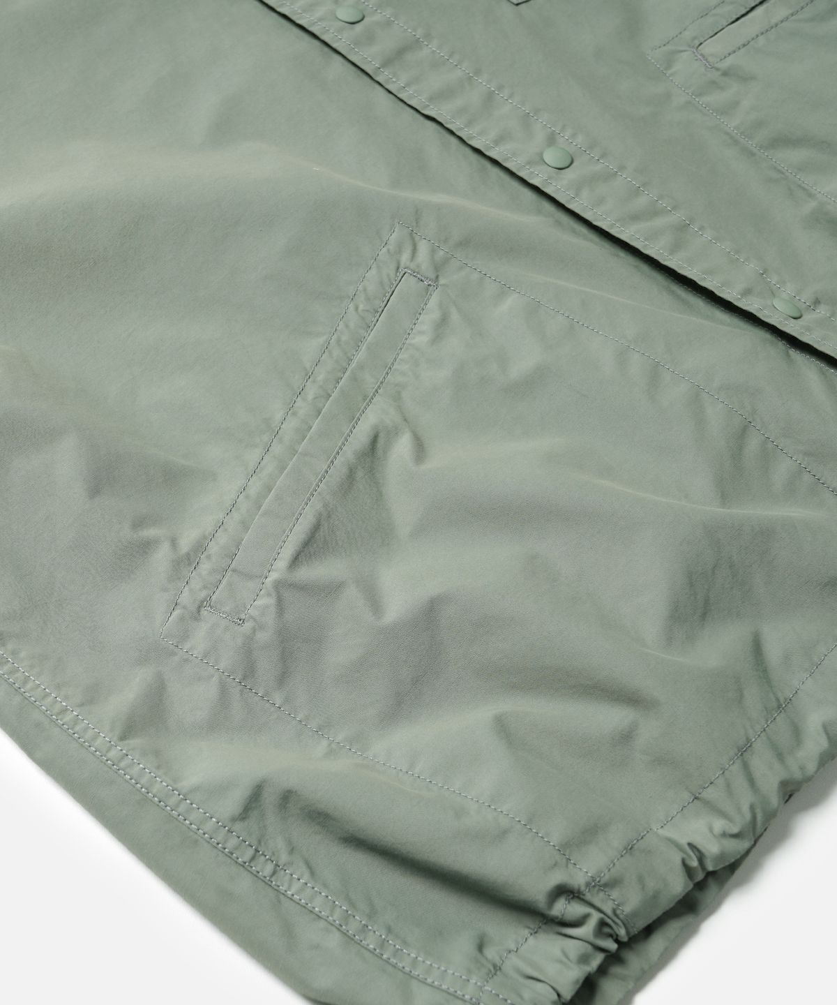 프리즘웍스(FRIZMWORKS) NYCO HALF COACH JACKET _ LIGHT OLIVE