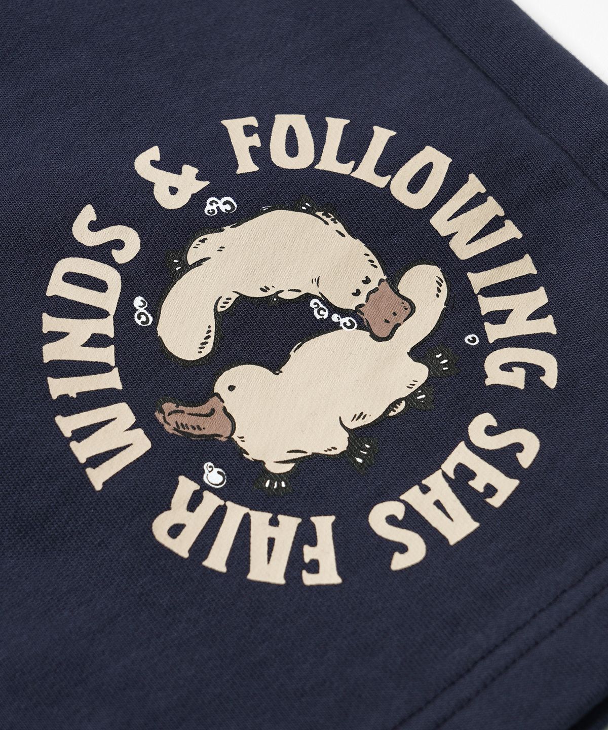 프리즘웍스(FRIZMWORKS) PLATYPUS SWEAT HALF PANTS _ NAVY