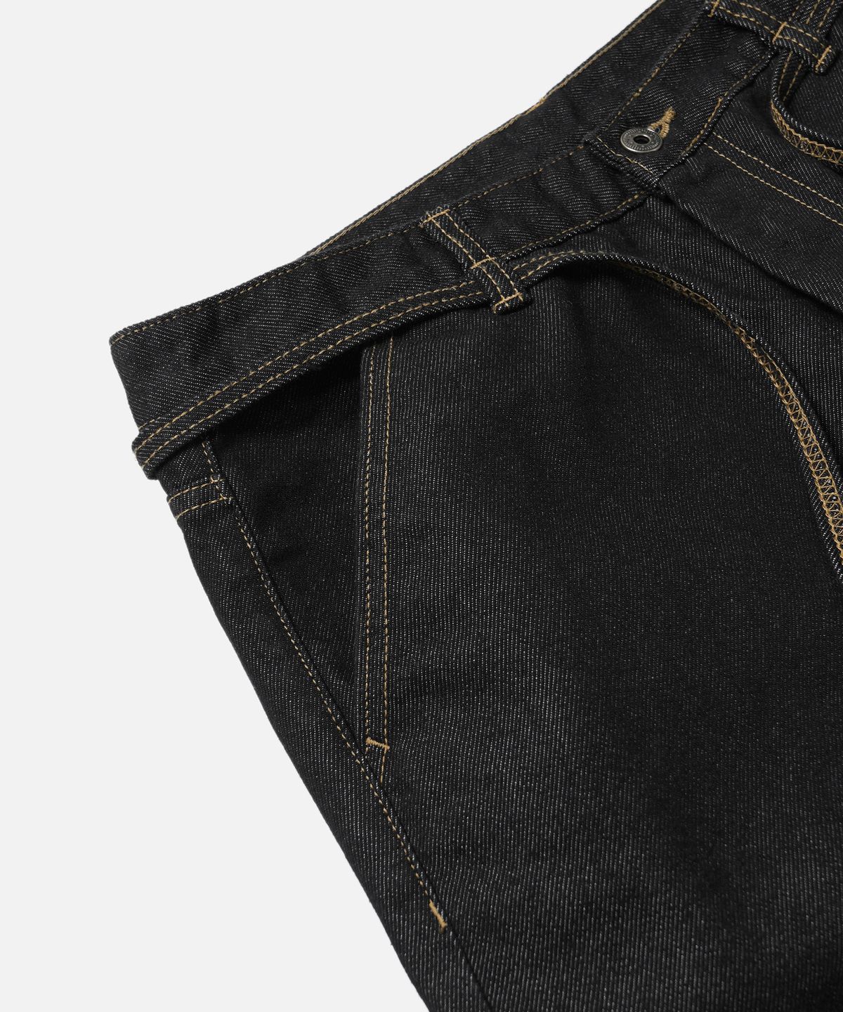 프리즘웍스(FRIZMWORKS) STRING DENIM SHORTS _ BLACK