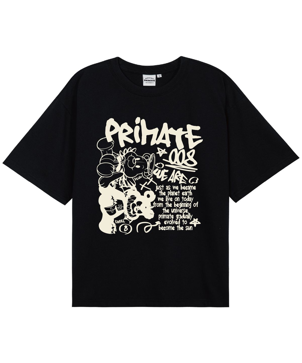프라임에이트(PRIMATE) ANGELDEM 오버핏 반팔티셔츠 11 Colors