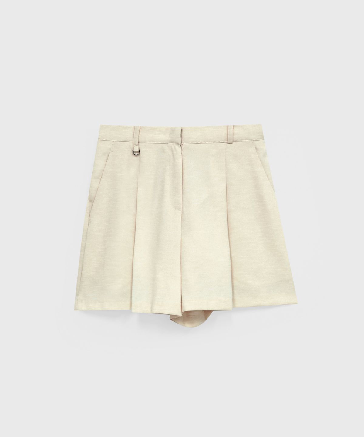 320쇼룸(320SHOWROOM) Utility Half Pintuck Shorts Cream