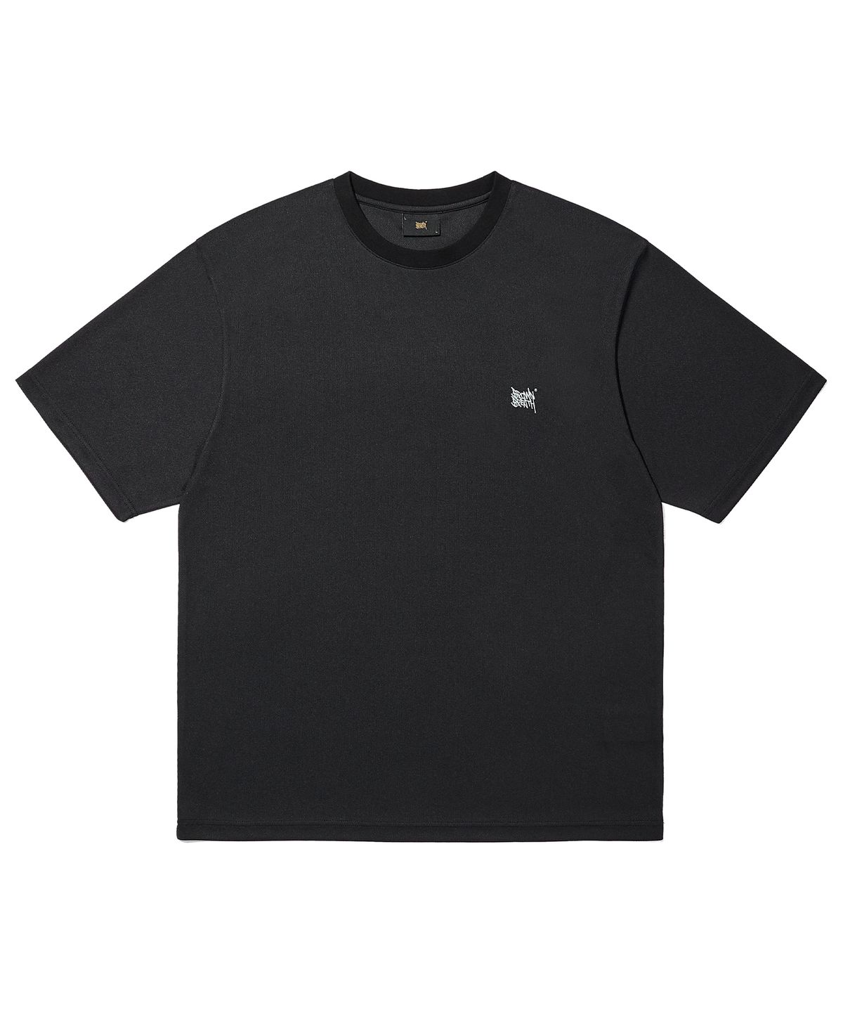 브라운브레스(BROWNBREATH) REFLECTIVE TAG MESH TEE - BLACK