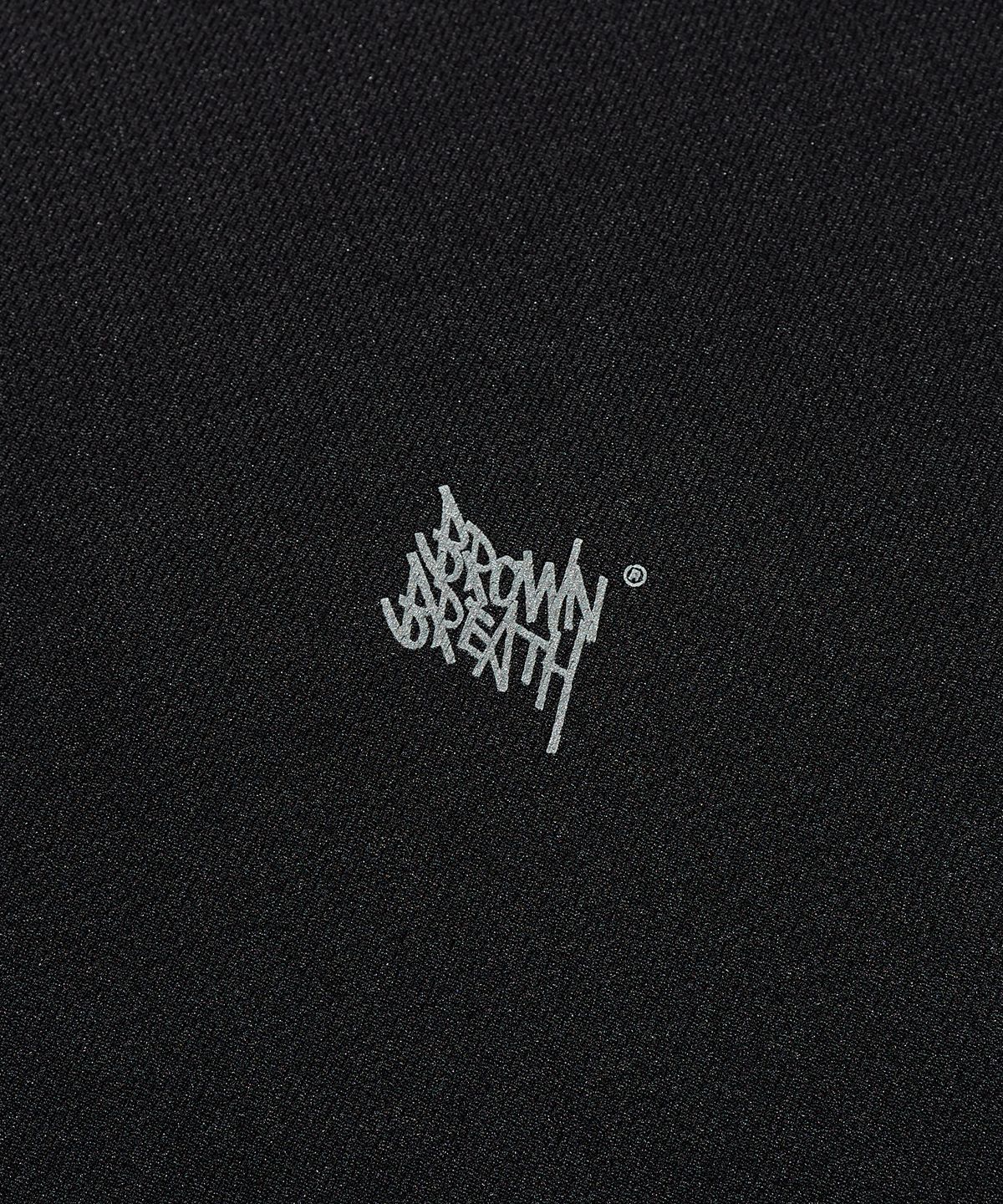 브라운브레스(BROWNBREATH) REFLECTIVE TAG MESH TEE - BLACK