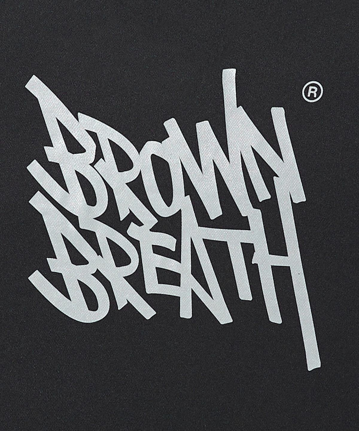 브라운브레스(BROWNBREATH) REFLECTIVE TAG MESH TEE - BLACK