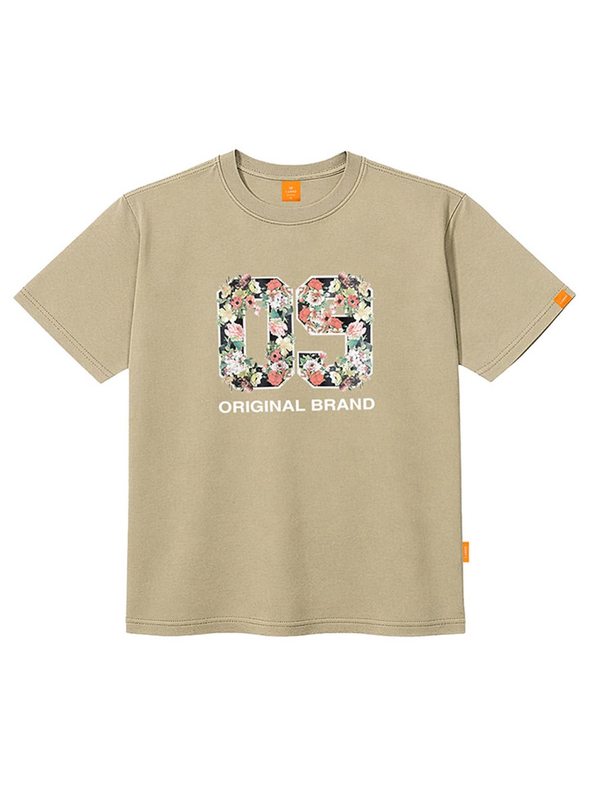엘라모(LLAMO) 09플라워 반팔티셔츠 남녀공용 빅사이즈 S~4XL