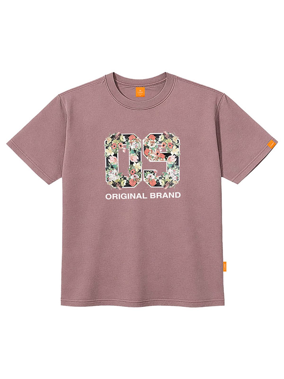 엘라모(LLAMO) 09플라워 반팔티셔츠 남녀공용 빅사이즈 S~4XL