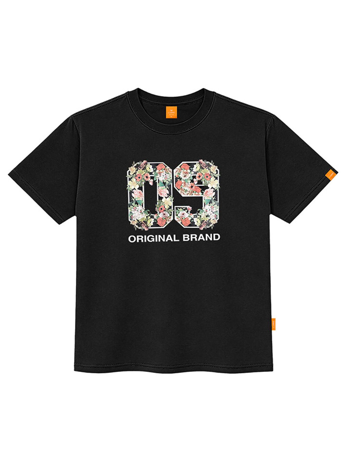 엘라모(LLAMO) 09플라워 반팔티셔츠 남녀공용 빅사이즈 S~4XL