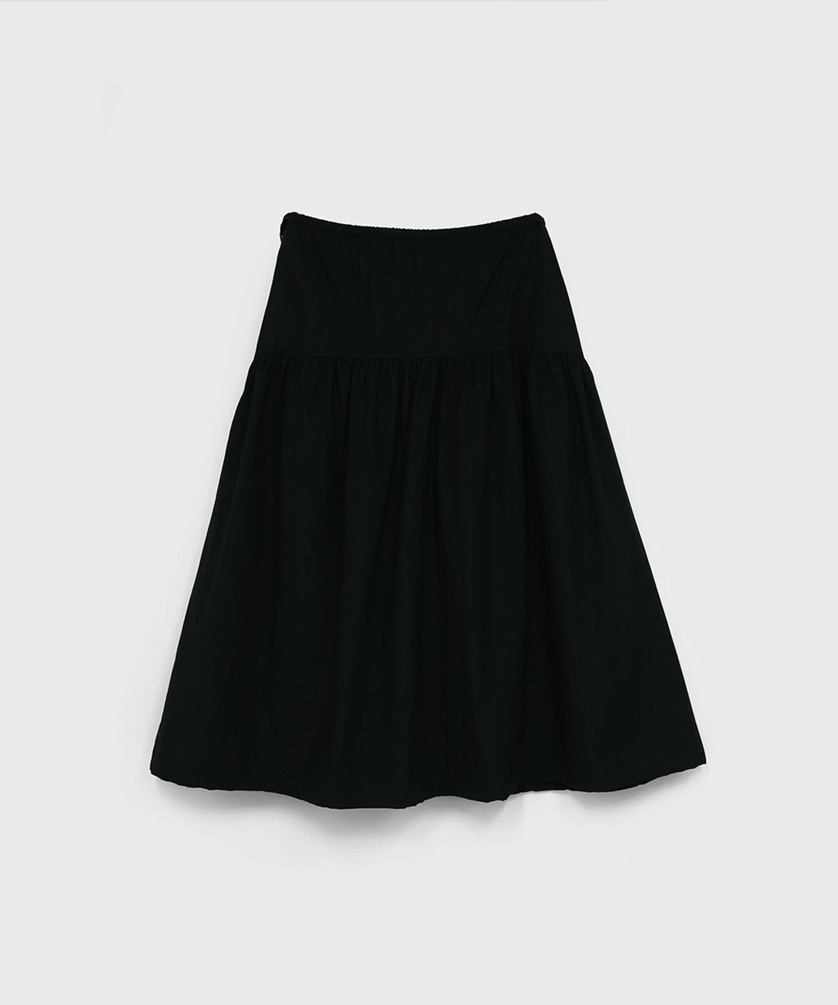 320쇼룸(320SHOWROOM) Shirring volume Stopper Skirt Black