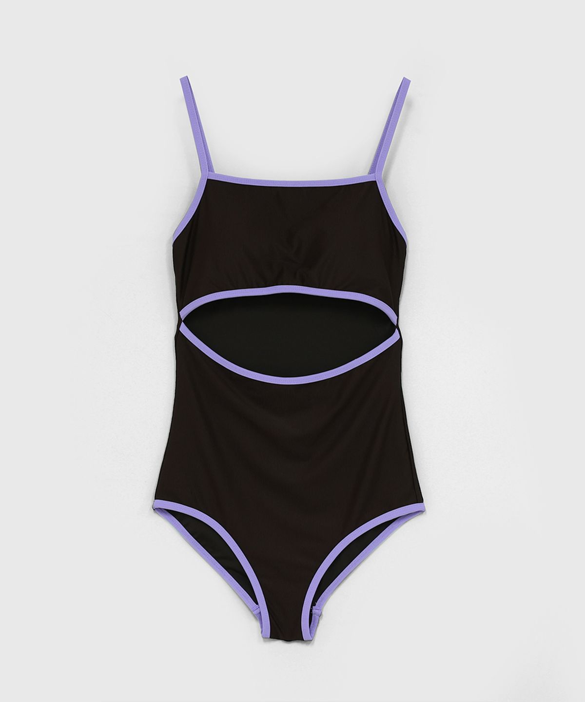 320쇼룸(320SHOWROOM) Tropical Coloring Cut-out Monokini Brown