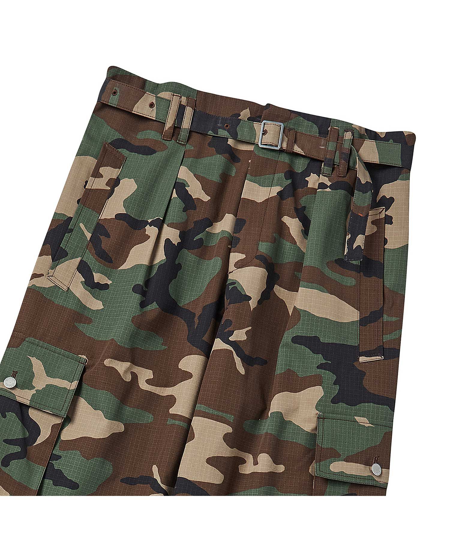 Vintage 90s Military Camouflage Green Cargo Pants With
