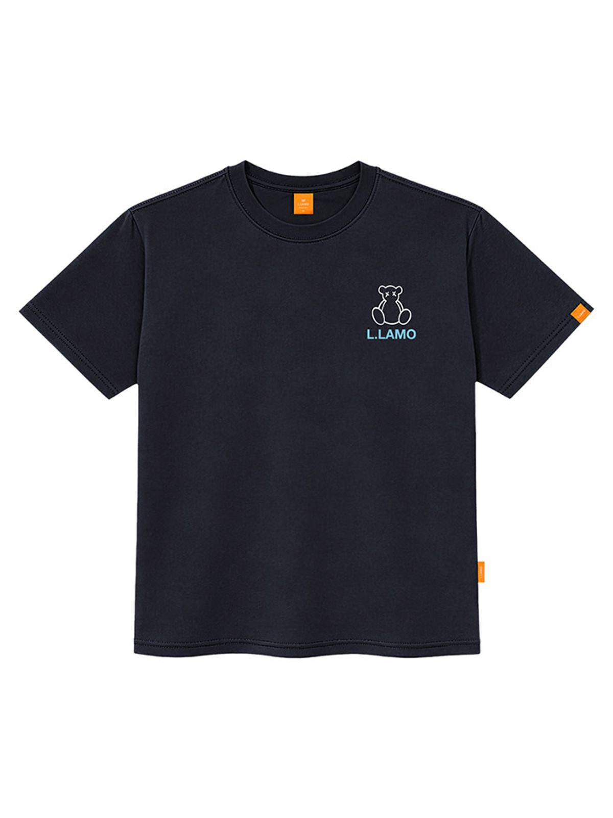 엘라모(LLAMO) 라인베어 반팔티셔츠 남녀공용 빅사이즈 S~4XL