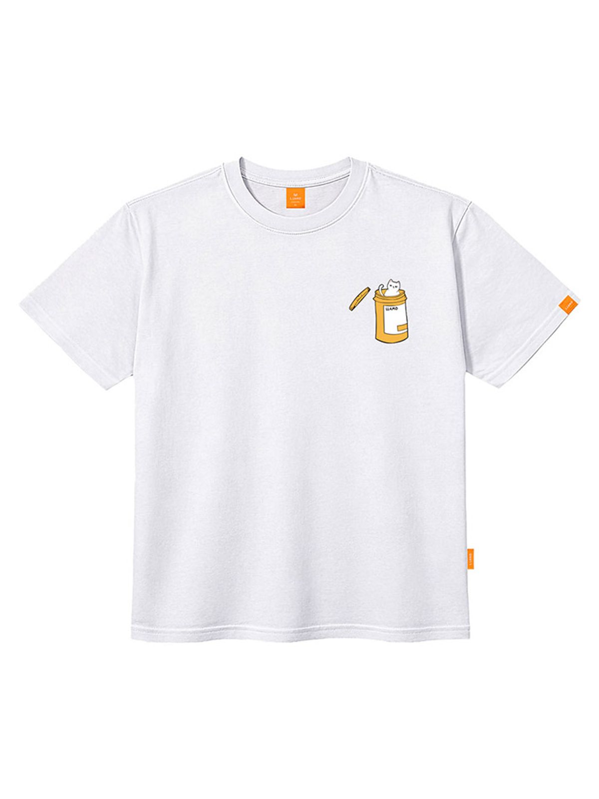 엘라모(LLAMO) 캣인더캔 반팔티셔츠 남녀공용 빅사이즈 S~4XL