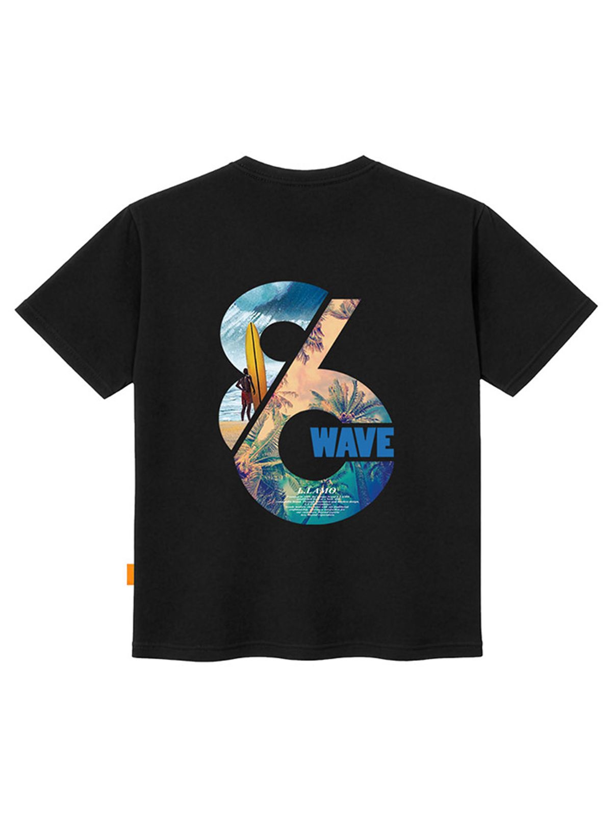 엘라모(LLAMO) 웨이브 반팔티셔츠 남녀공용 빅사이즈 S~4XL