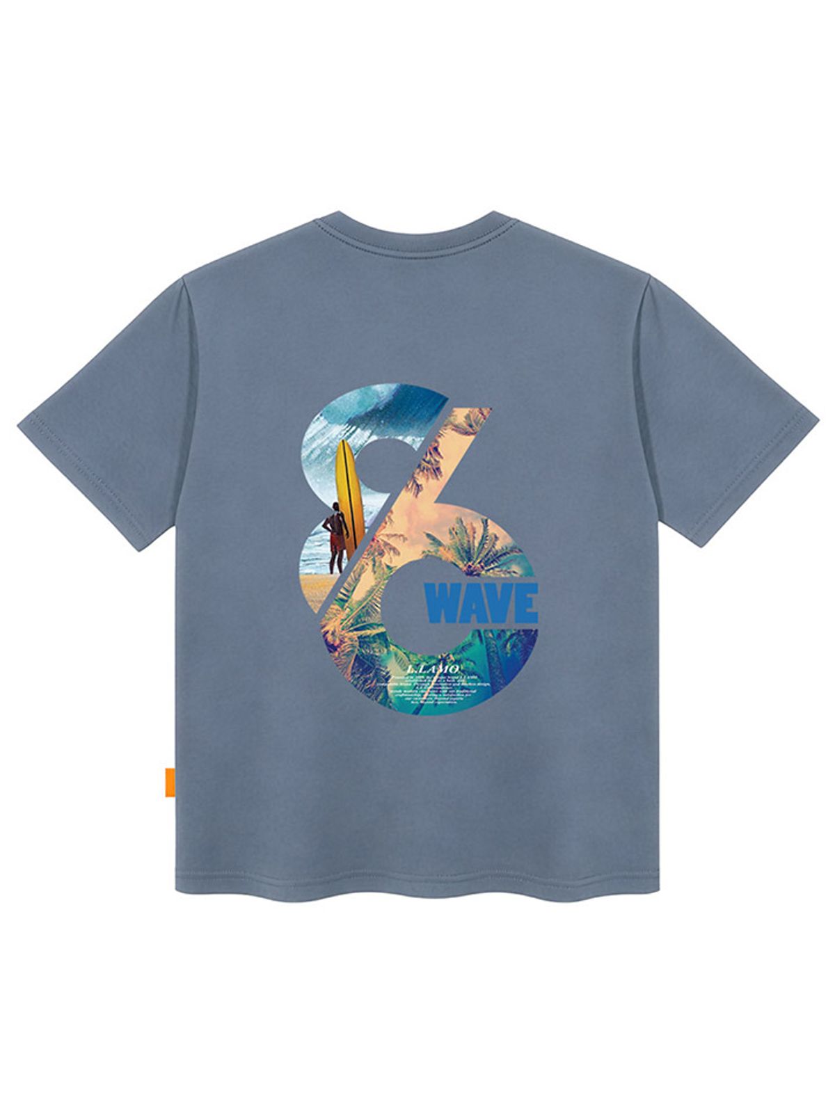 엘라모(LLAMO) 웨이브 반팔티셔츠 남녀공용 빅사이즈 S~4XL
