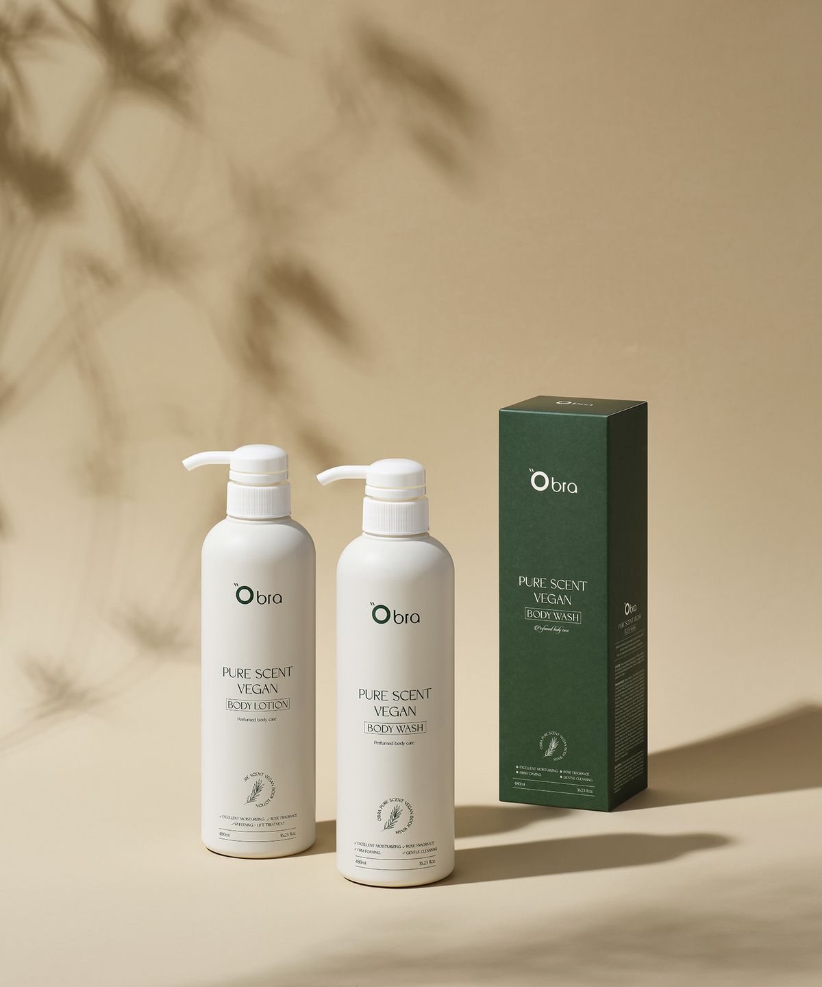 오브라(OBRA) 퓨어 센트 비건 바디로션 480ml