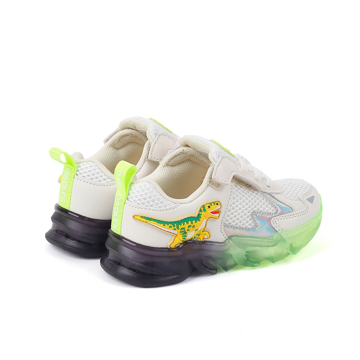 다이노솔즈(DINOSOLES) 티렉스 에어 벨크로 그린