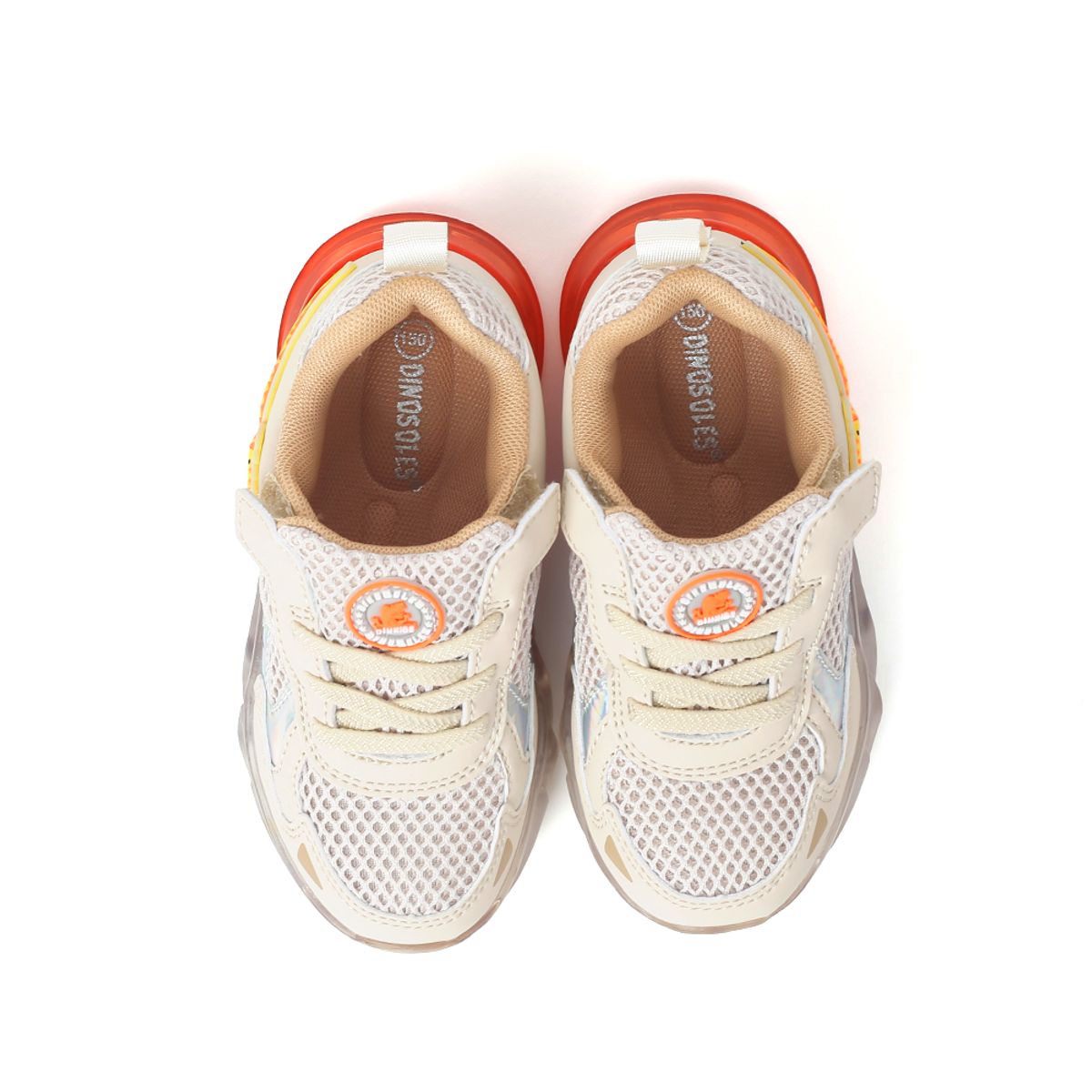 다이노솔즈(DINOSOLES) 티렉스 에어 벨크로 베이지