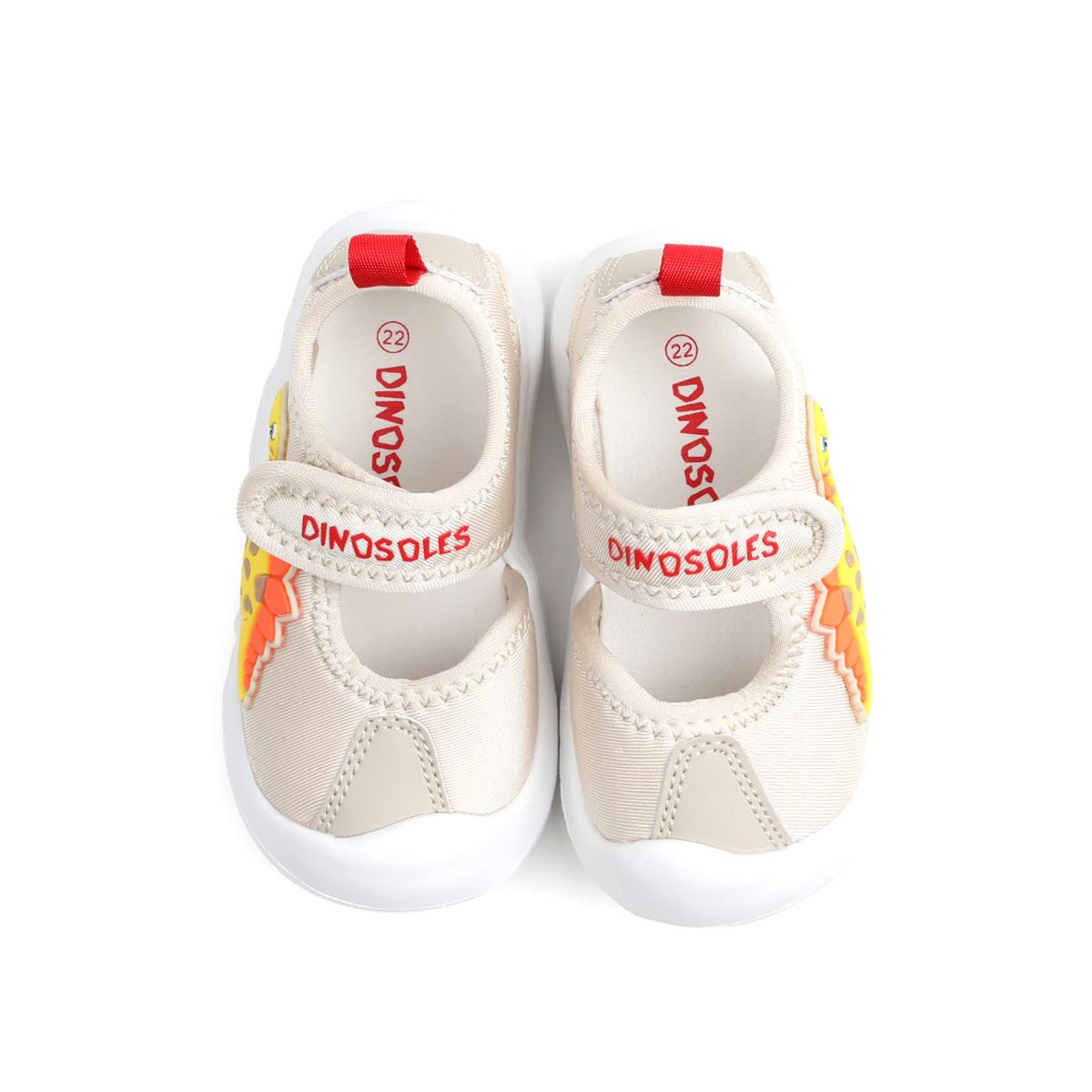 다이노솔즈(DINOSOLES) 브라키오 스너글 샌들 베이지
