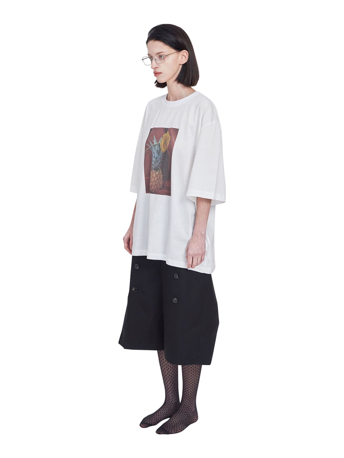 레이블리스(LABELESS) RED PICTURESQUE T-SHIRT