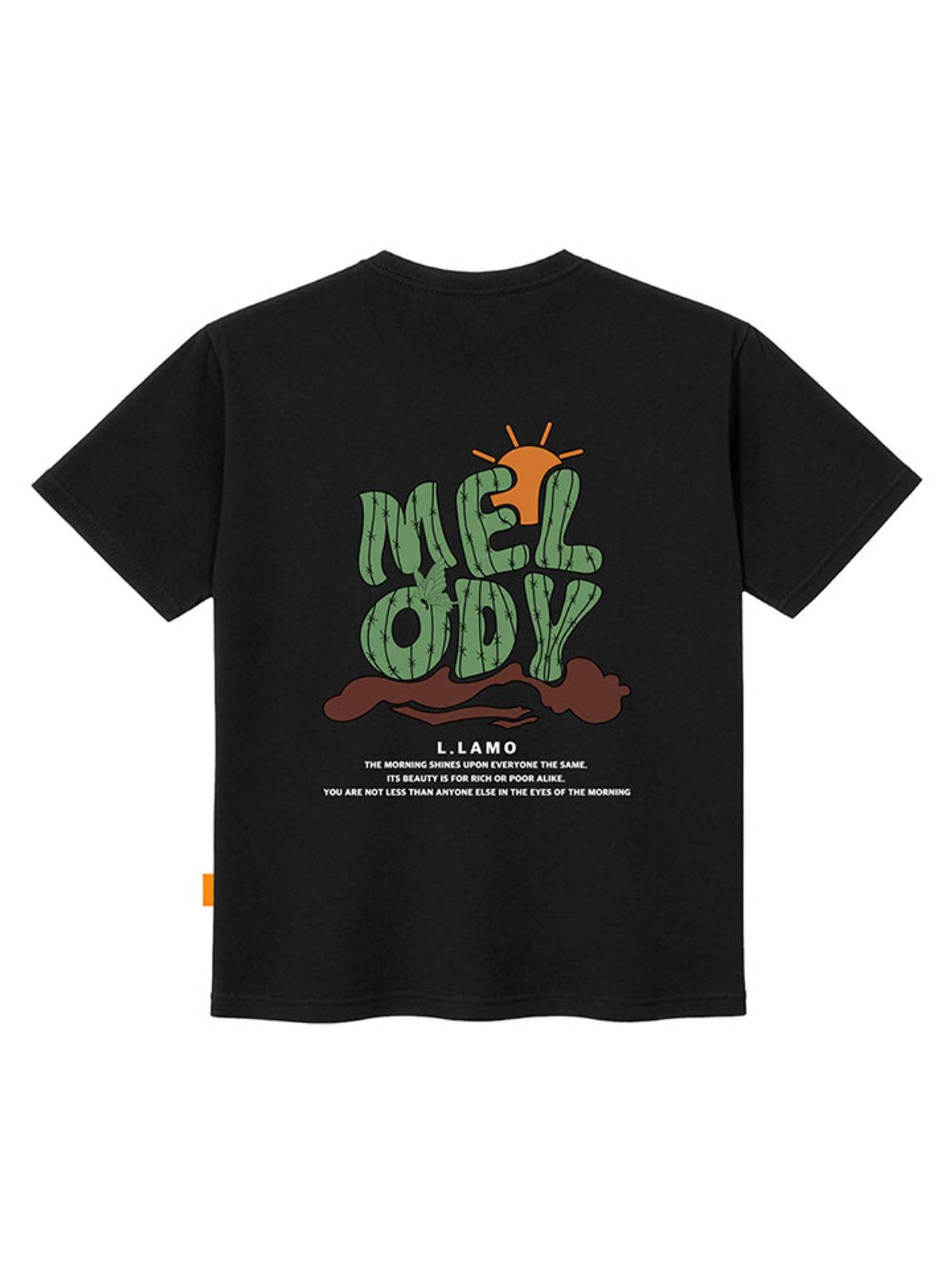 엘라모(LLAMO) 멜로디 반팔티셔츠 남녀공용 빅사이즈 S~4XL