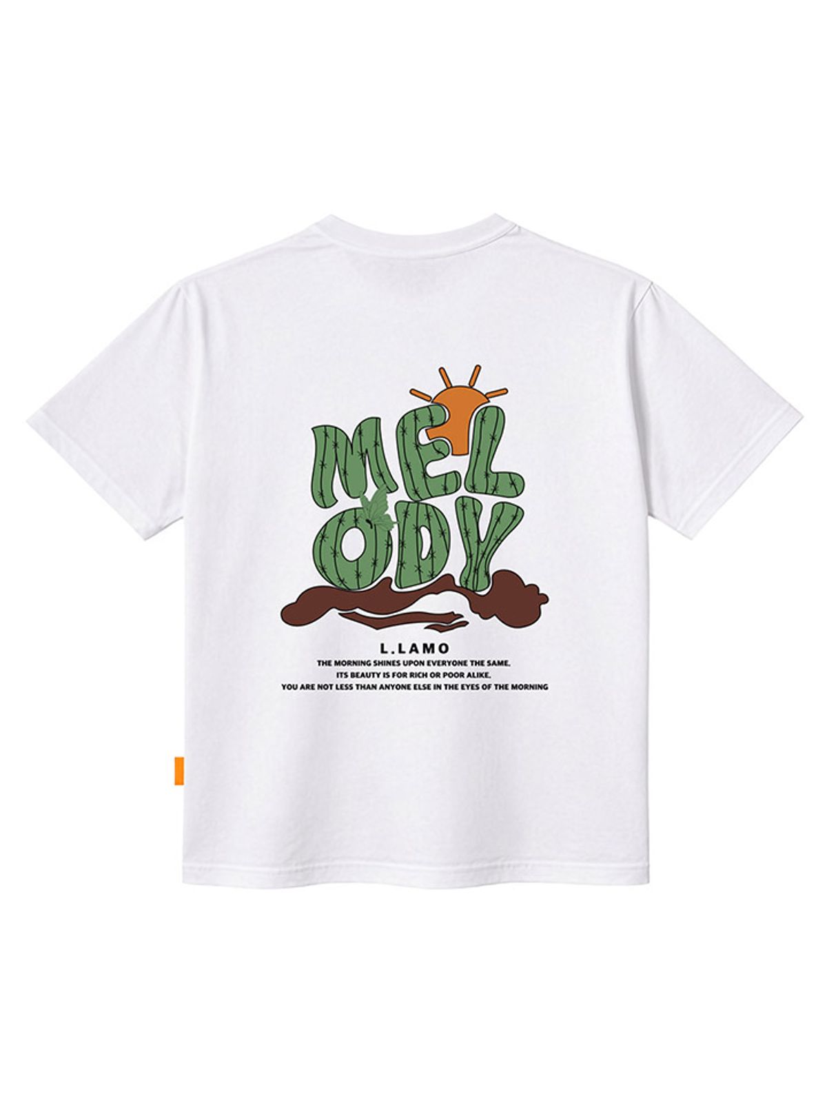 엘라모(LLAMO) 멜로디 반팔티셔츠 남녀공용 빅사이즈 S~4XL