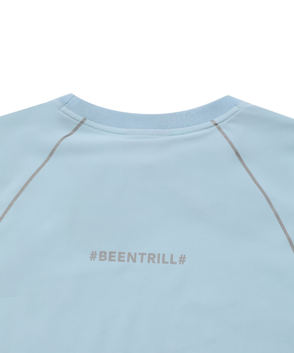 빈트릴(BEENTRILL) [BEENTRILL X ELECTRIC] UV 테크 오버핏 반팔 티셔츠(스카이 블루)