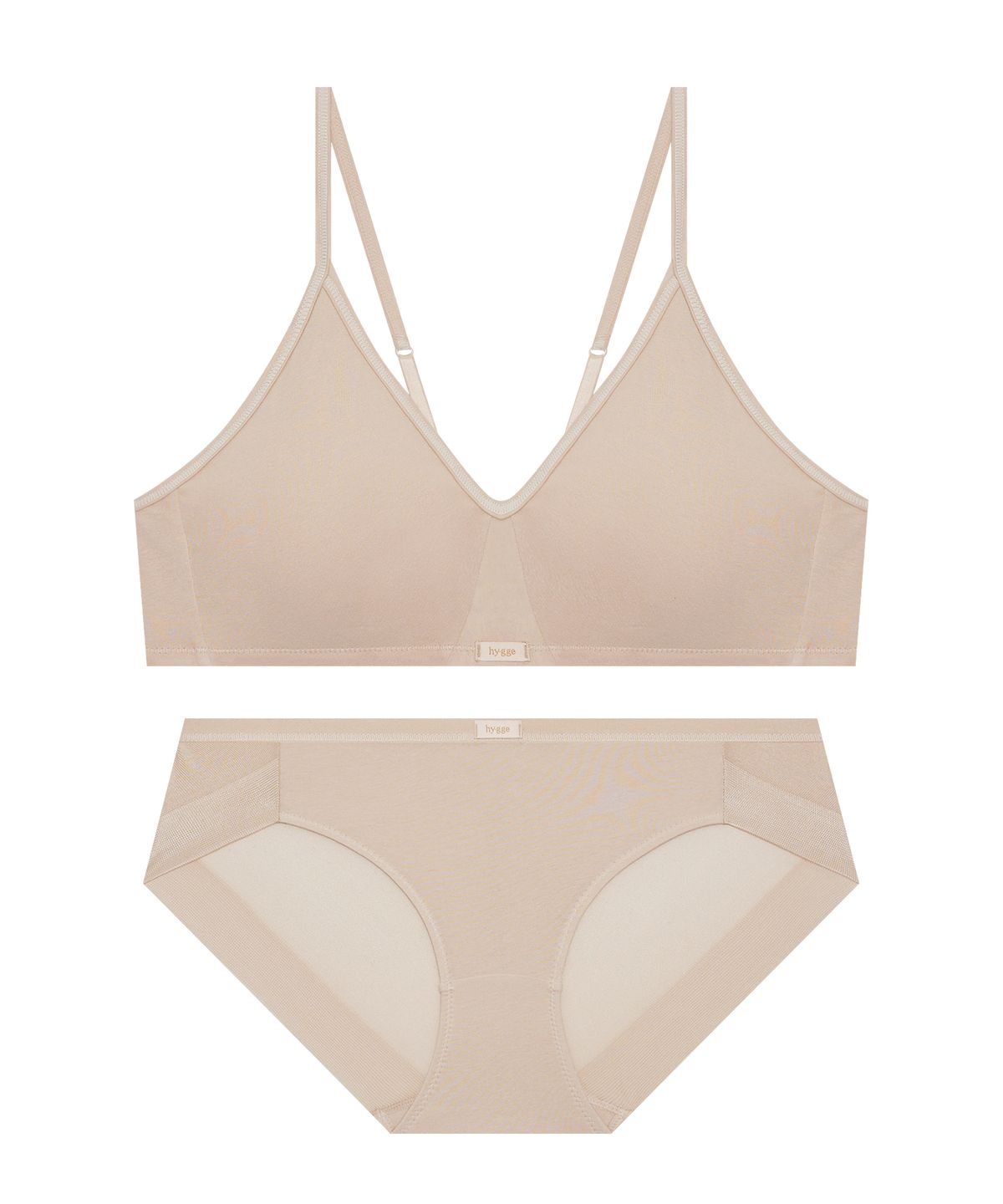 휘게 언더웨어(HYGGE UNDERWEAR) [PLAIN] 플레인 브라렛 팬티 세트 - 4 Colors