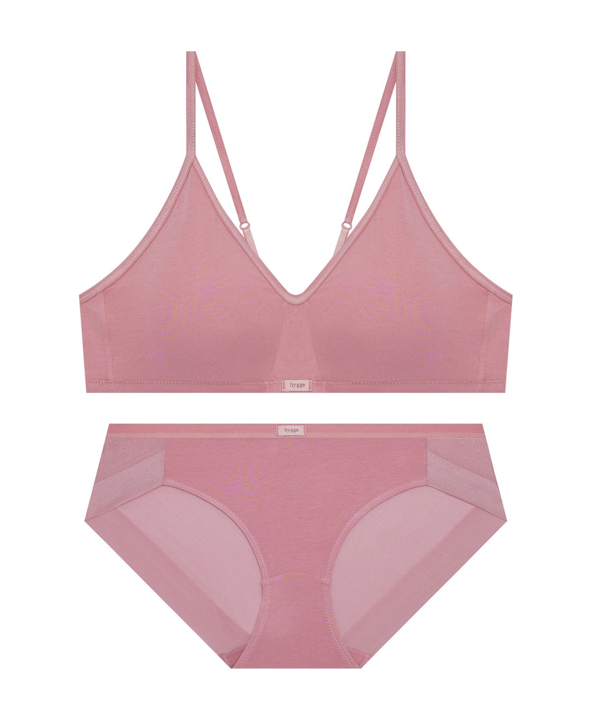 휘게 언더웨어(HYGGE UNDERWEAR) [PLAIN] 플레인 브라렛 팬티 세트 - 4 Colors