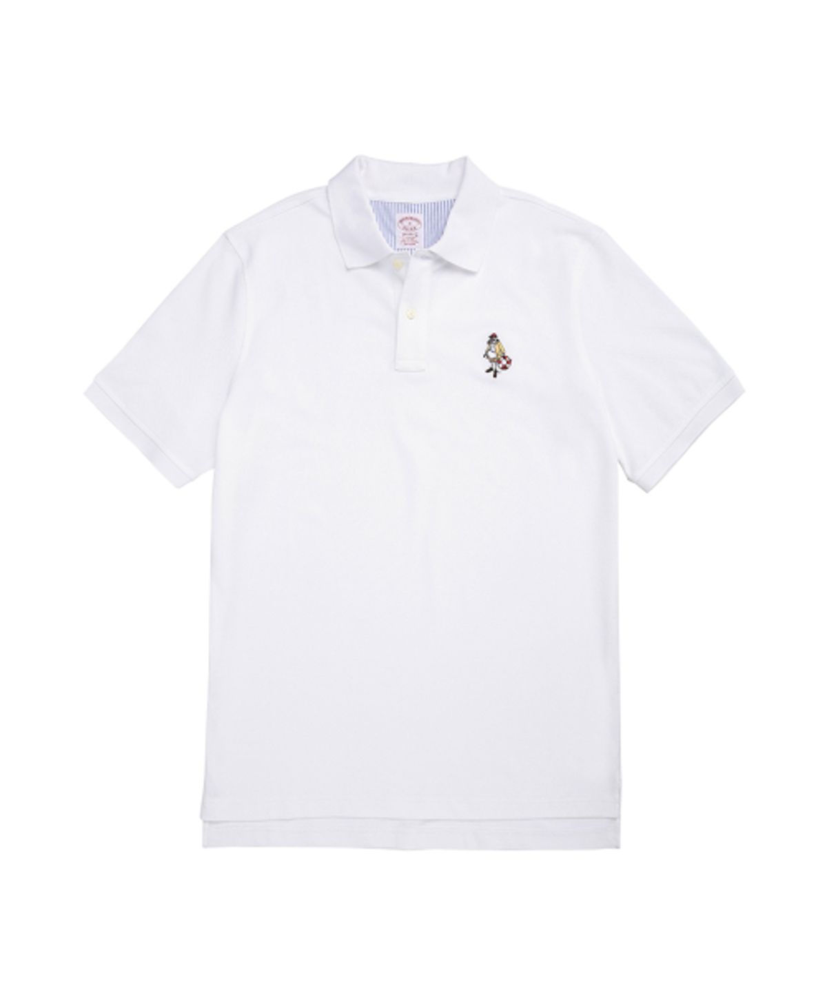 브룩스 브라더스(BROOKS BROTHERS) 헨리 엠브로이더리 폴로 셔츠 (화이트) (BBNTMM0176AEM)