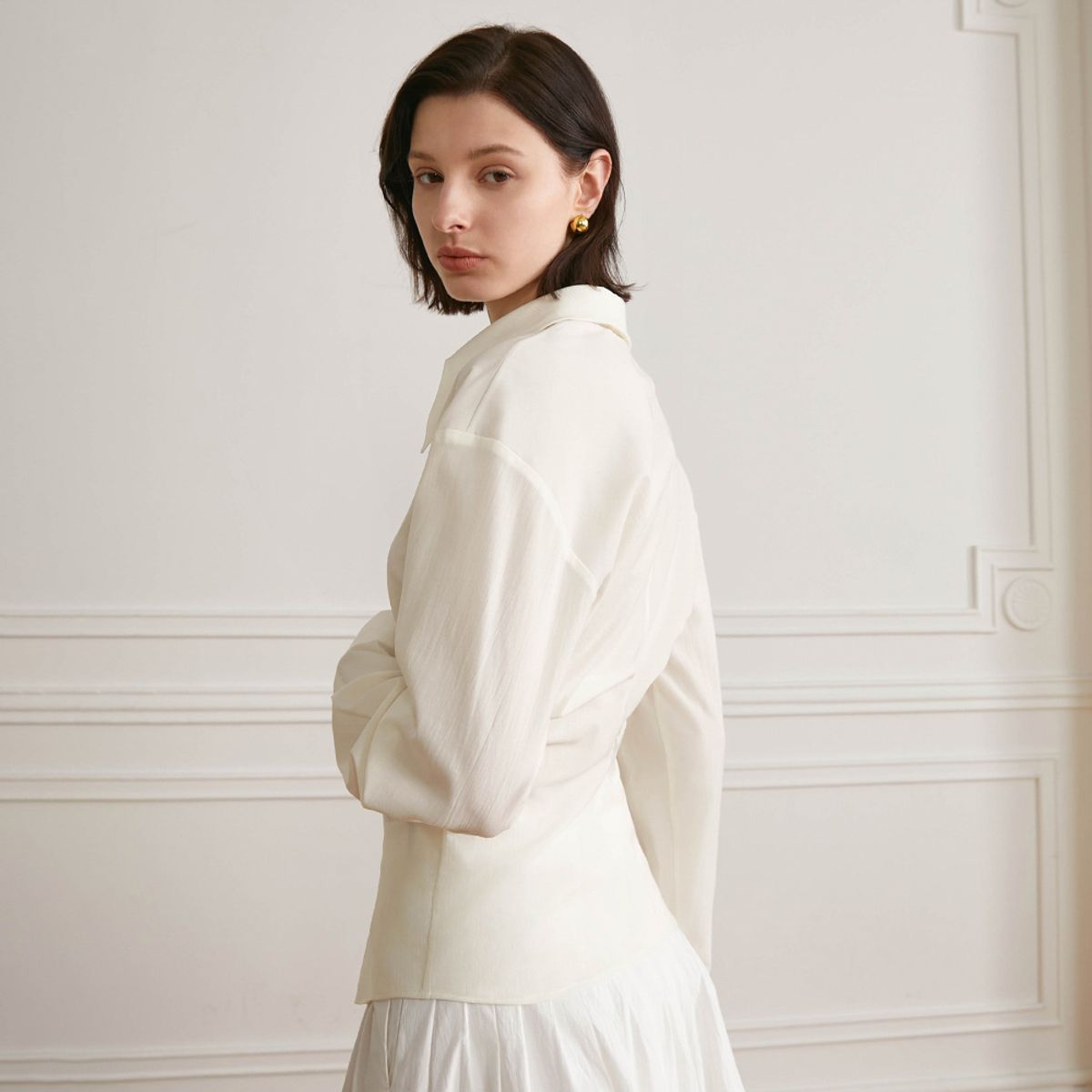 와이와이아이엠(YYIAM) YY_Slim summer see-through shirt