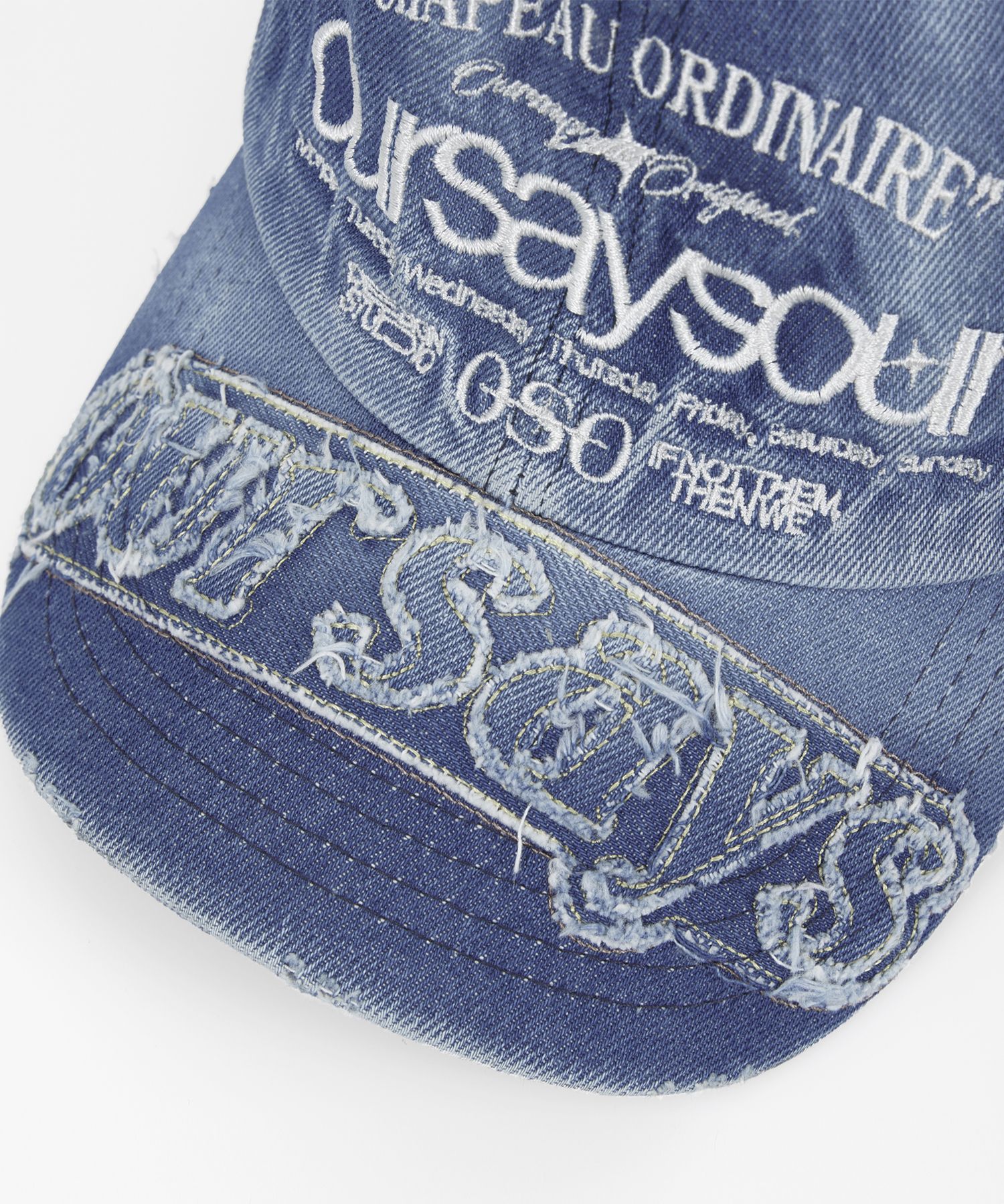キャップ [OURSAYSOUR] Lettering Logo Ball Cap Denim MUSINSA公式 | OURSAYSOUR lettering logo ball cap denim