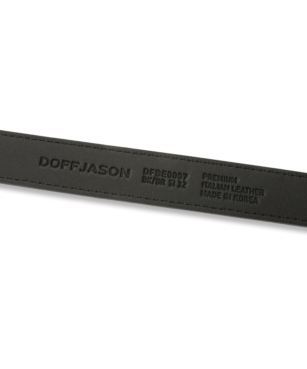 도프제이슨(DOFFJASON) 카프헤어 볼드 웨스턴 벨트 BLACK