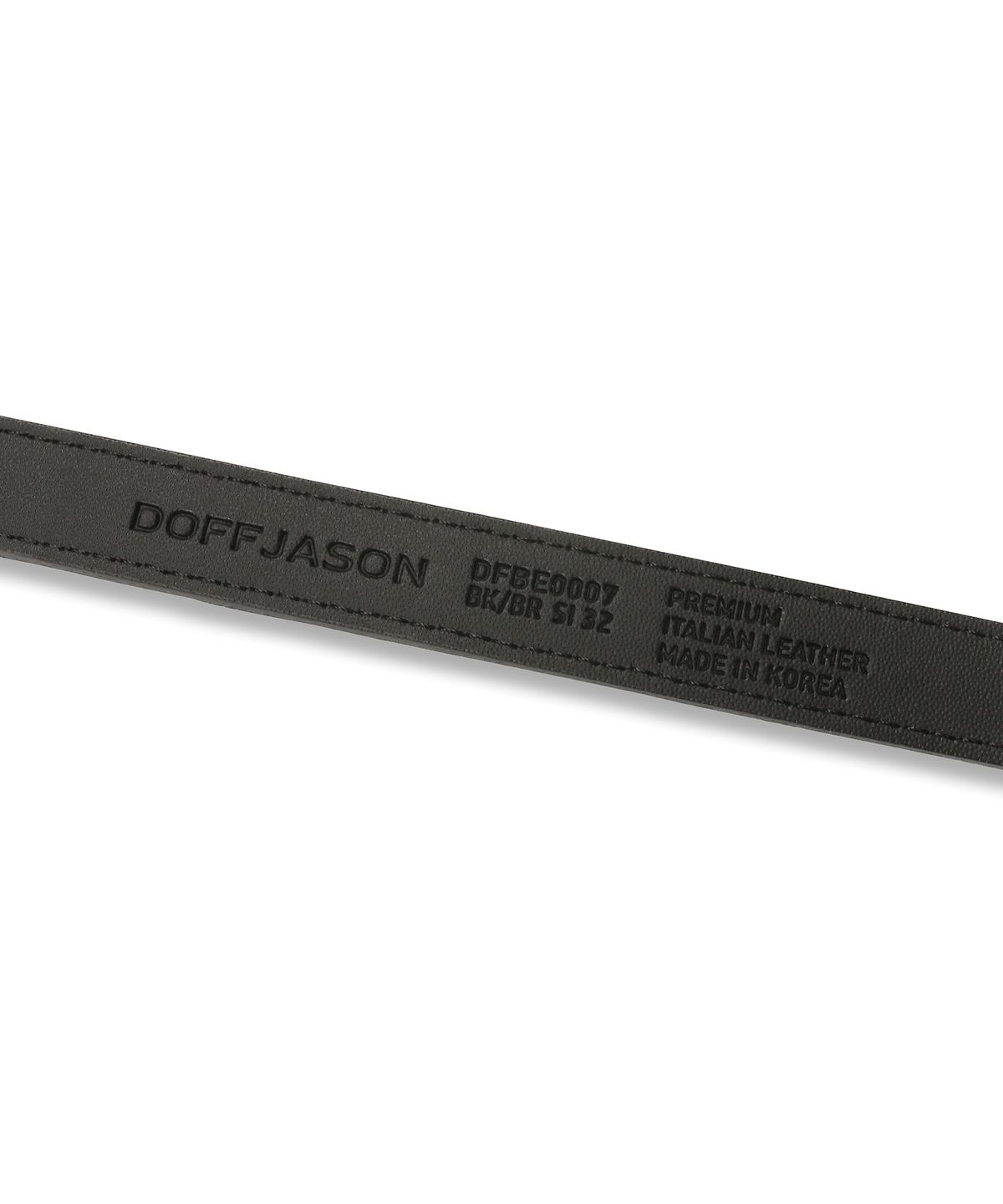 도프제이슨(DOFFJASON) 카프헤어 심플 웨스턴 벨트 BLACK