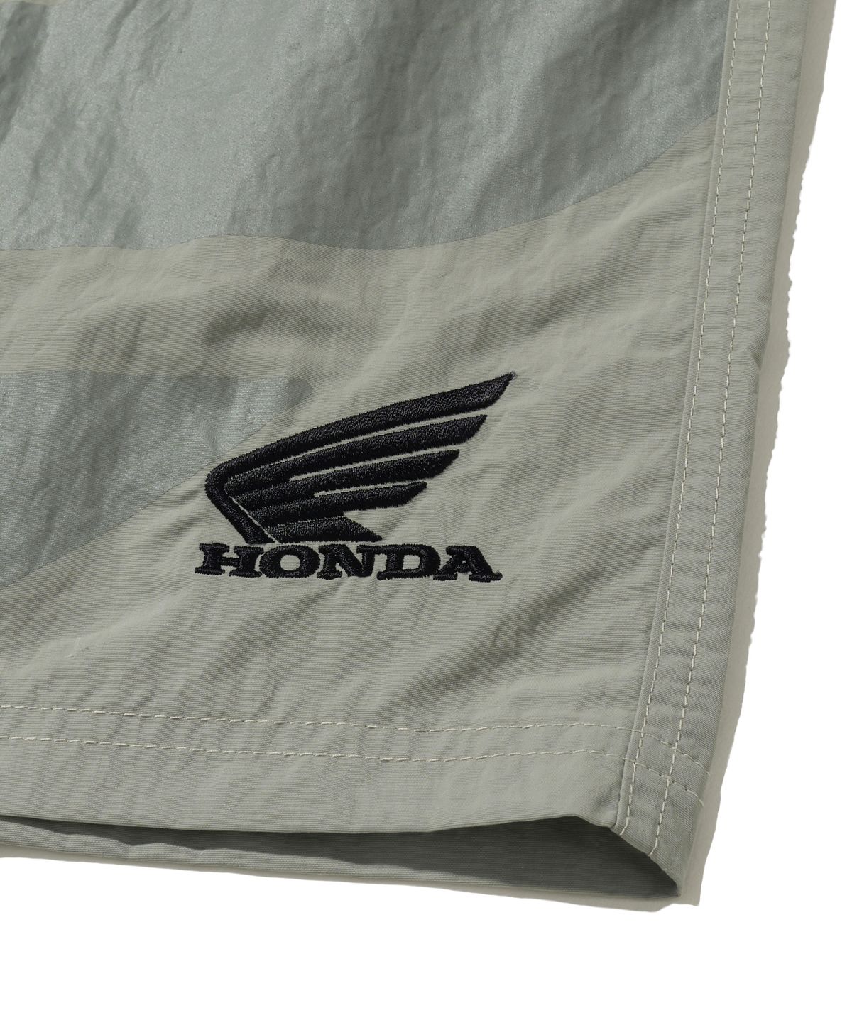 핍스 모터사이클(PHYPS MOTORCYCLE) Original Big Wing logo Beach shorts Greige