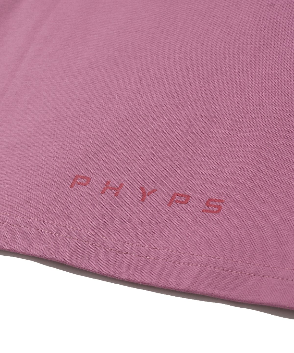 핍스 모터사이클(PHYPS MOTORCYCLE) Original Wing Small logo T-shirt Dark pink