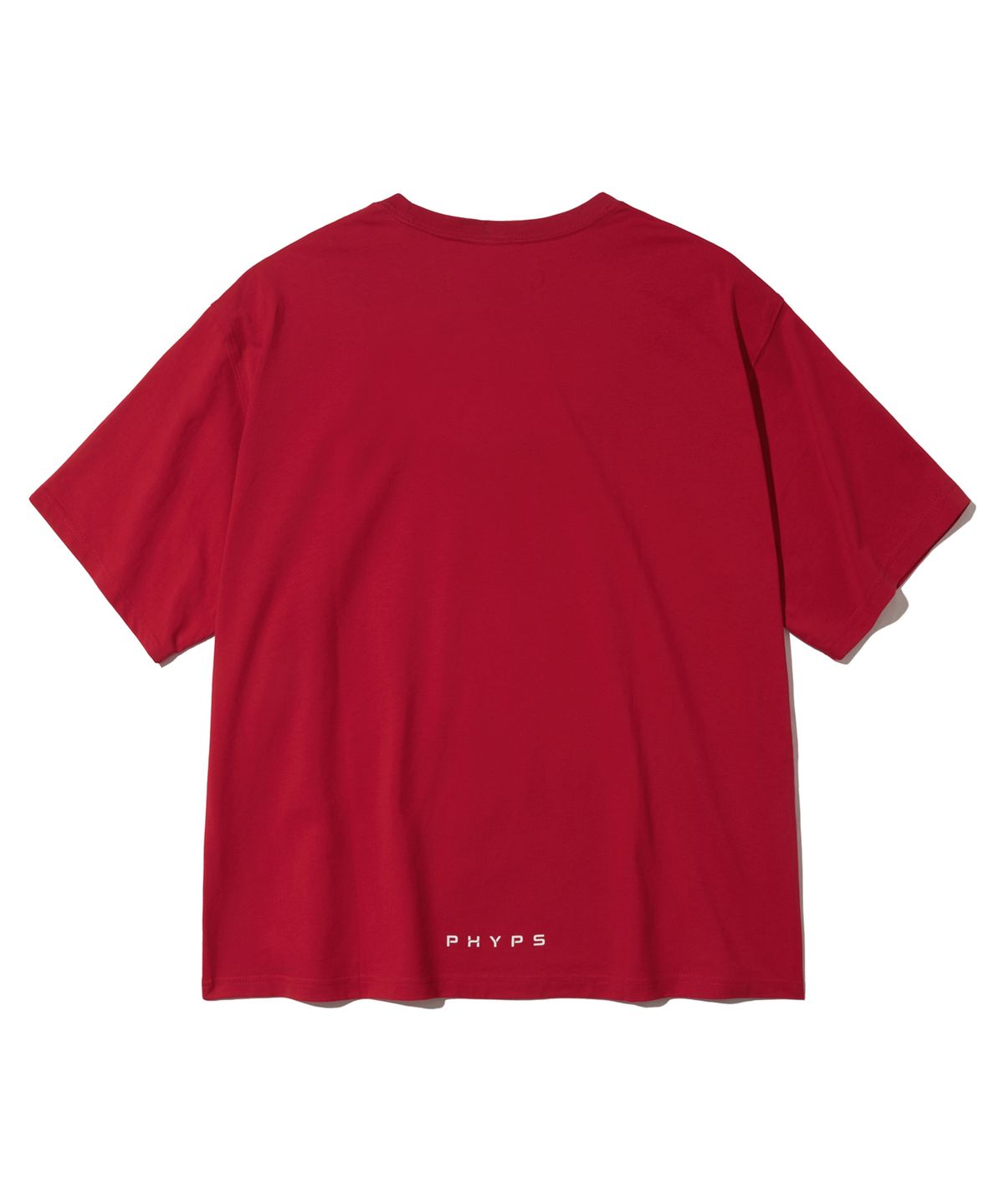 핍스 모터사이클(PHYPS MOTORCYCLE) Original Wing Small logo T-shirt Red