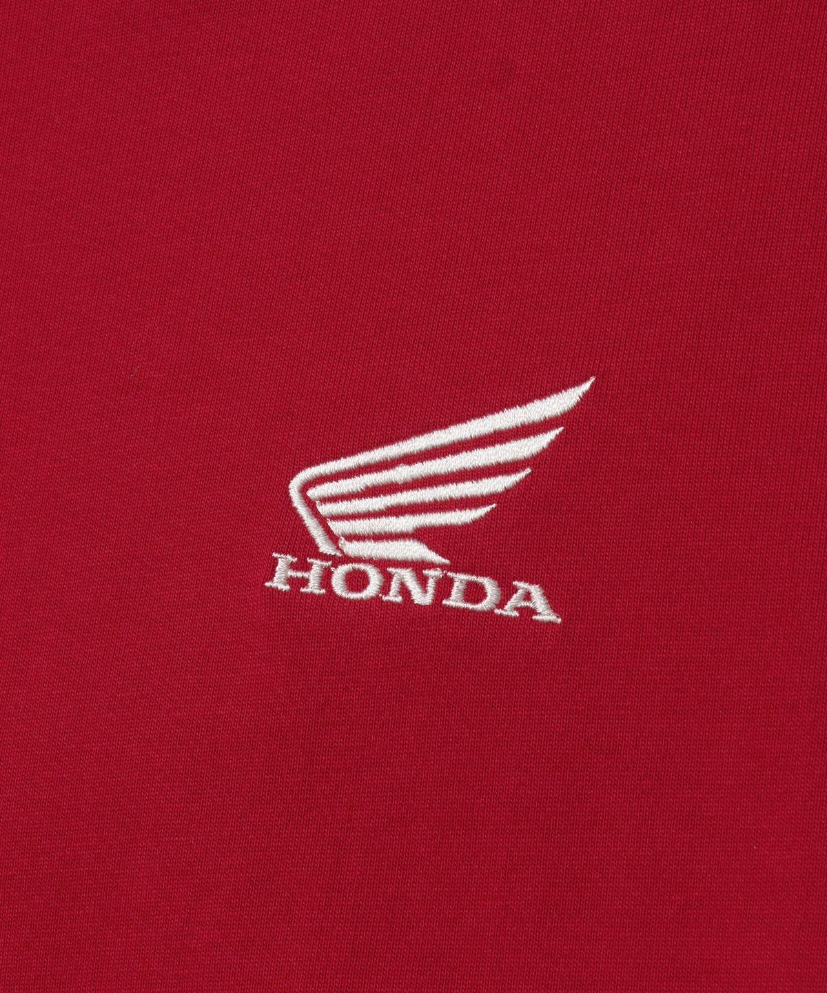 핍스 모터사이클(PHYPS MOTORCYCLE) Original Wing Small logo T-shirt Red