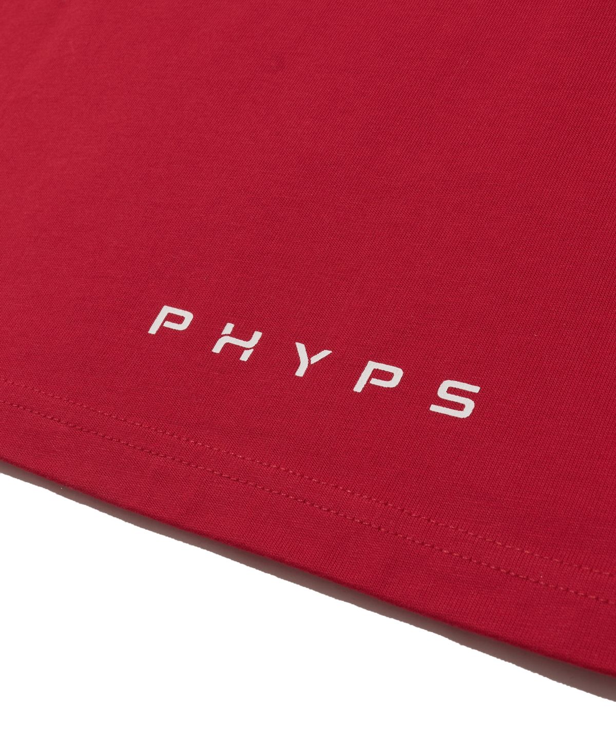 핍스 모터사이클(PHYPS MOTORCYCLE) Original Wing Small logo T-shirt Red
