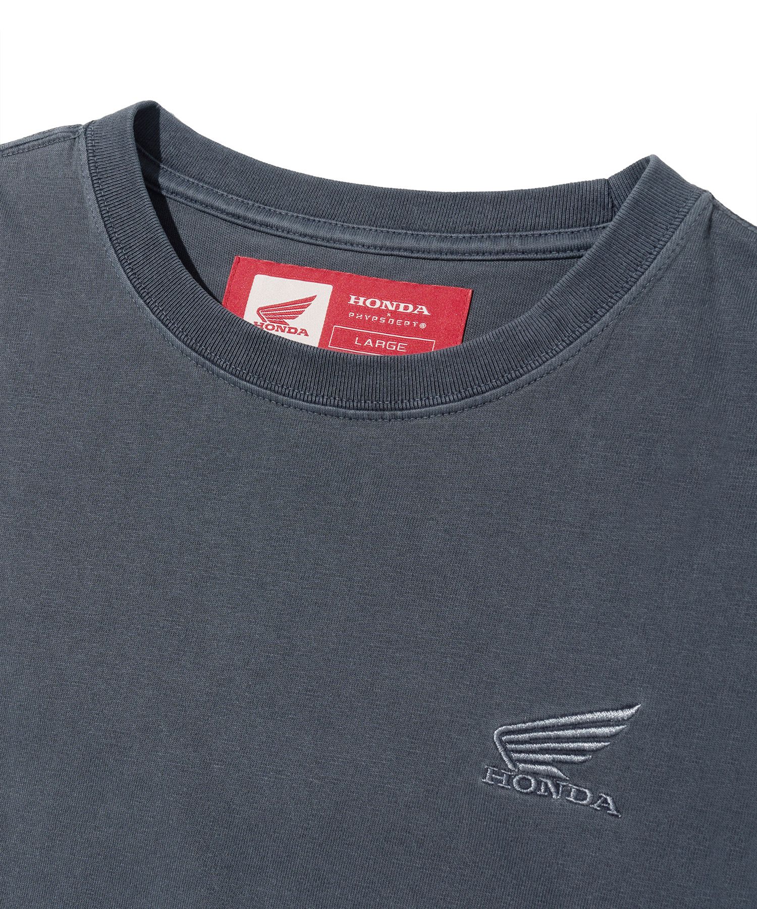 Tシャツ・カットソー HONDA MOTORCYCLE Original Wing logo Tshirt PG Charcoal MUSINSA | Honda Motorcycle Original Wing Small logo T-shirt