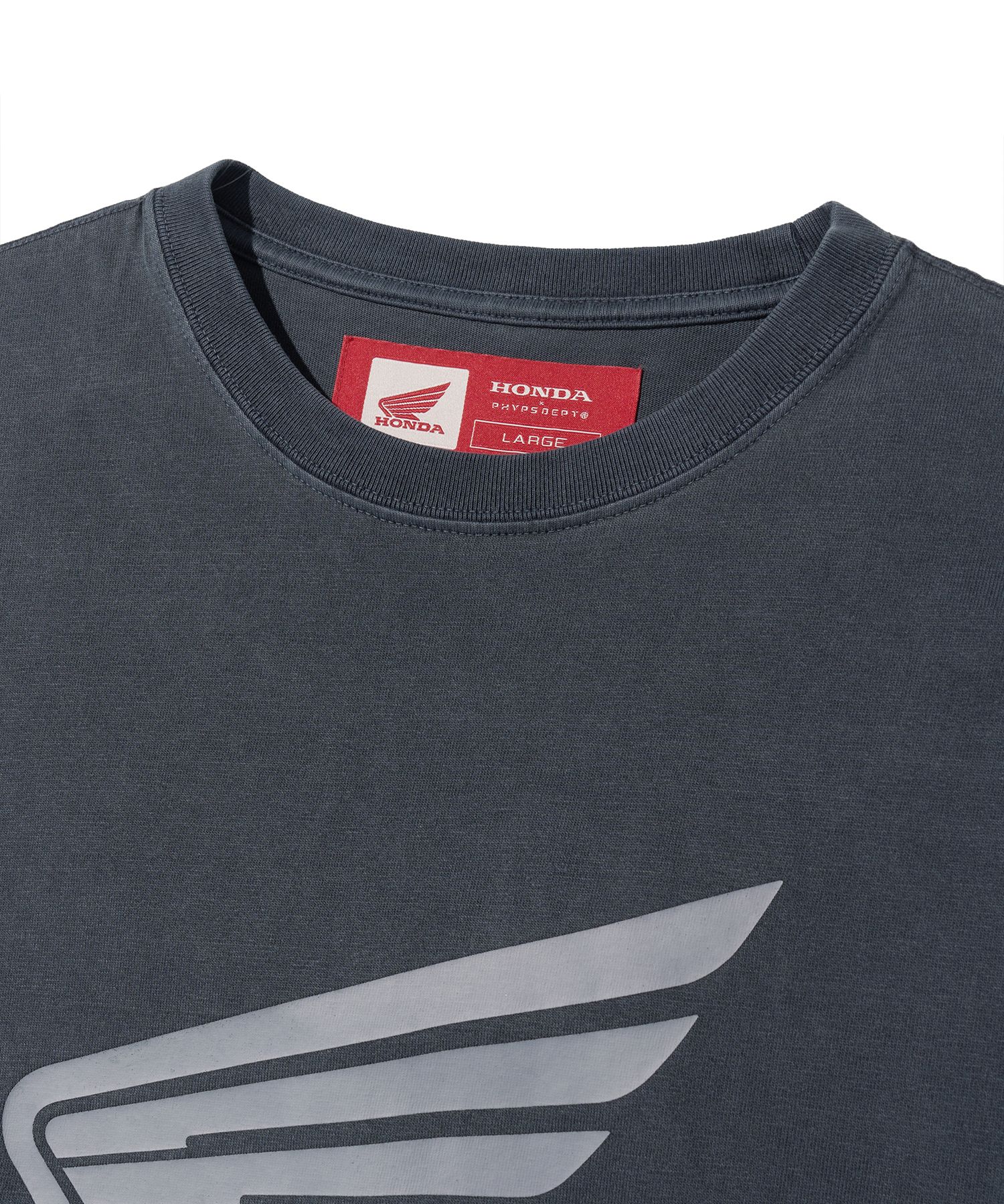 Tシャツ・カットソー HONDA MOTORCYCLE Original Wing Small logo Tshirt PG Charcoal MUSINSA公式 | Honda Motorcycle Original Wing logo T-shirt PG