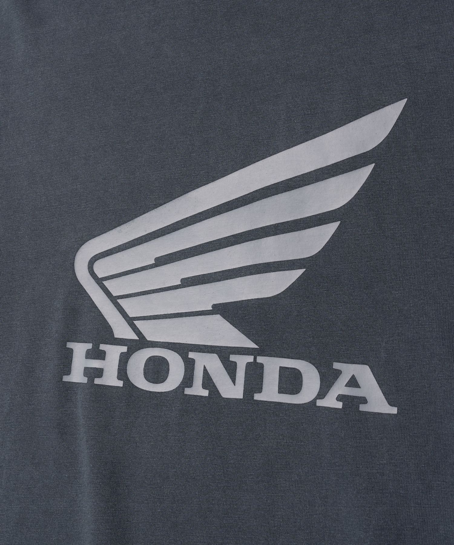 Tシャツ・カットソー HONDA MOTORCYCLE Original Wing Small logo Tshirt PG Charcoal Honda Vintage Wing Shirts for Men, Short Sleeve T Shirt