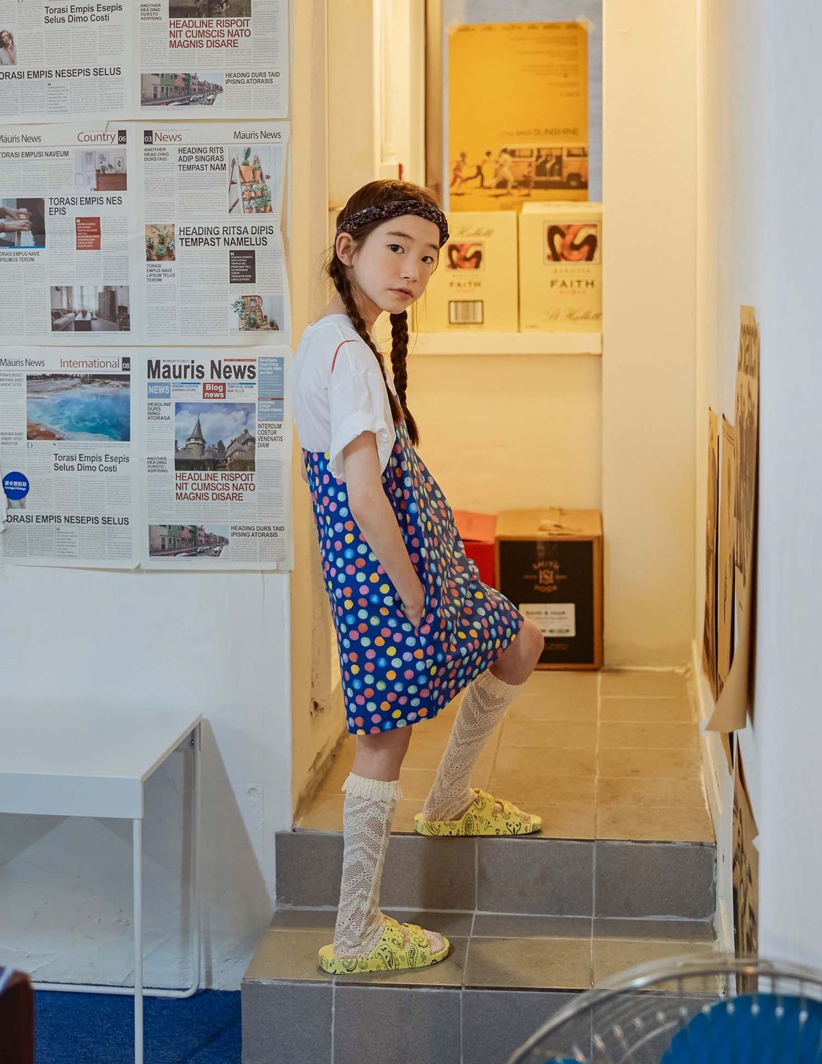 프리제(FRISE) 미니원피스_네이비