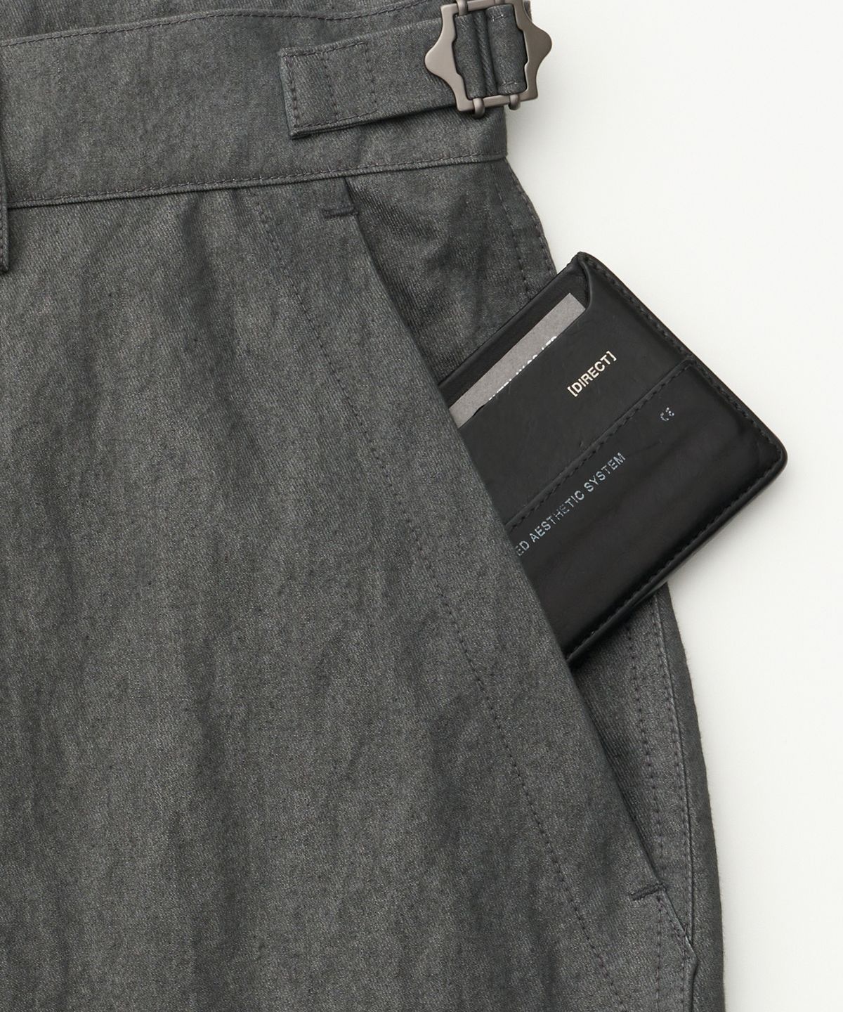 어나더 오피스(ANOTHER OFFICE) Cushy Baker Pants (Peppercorn)