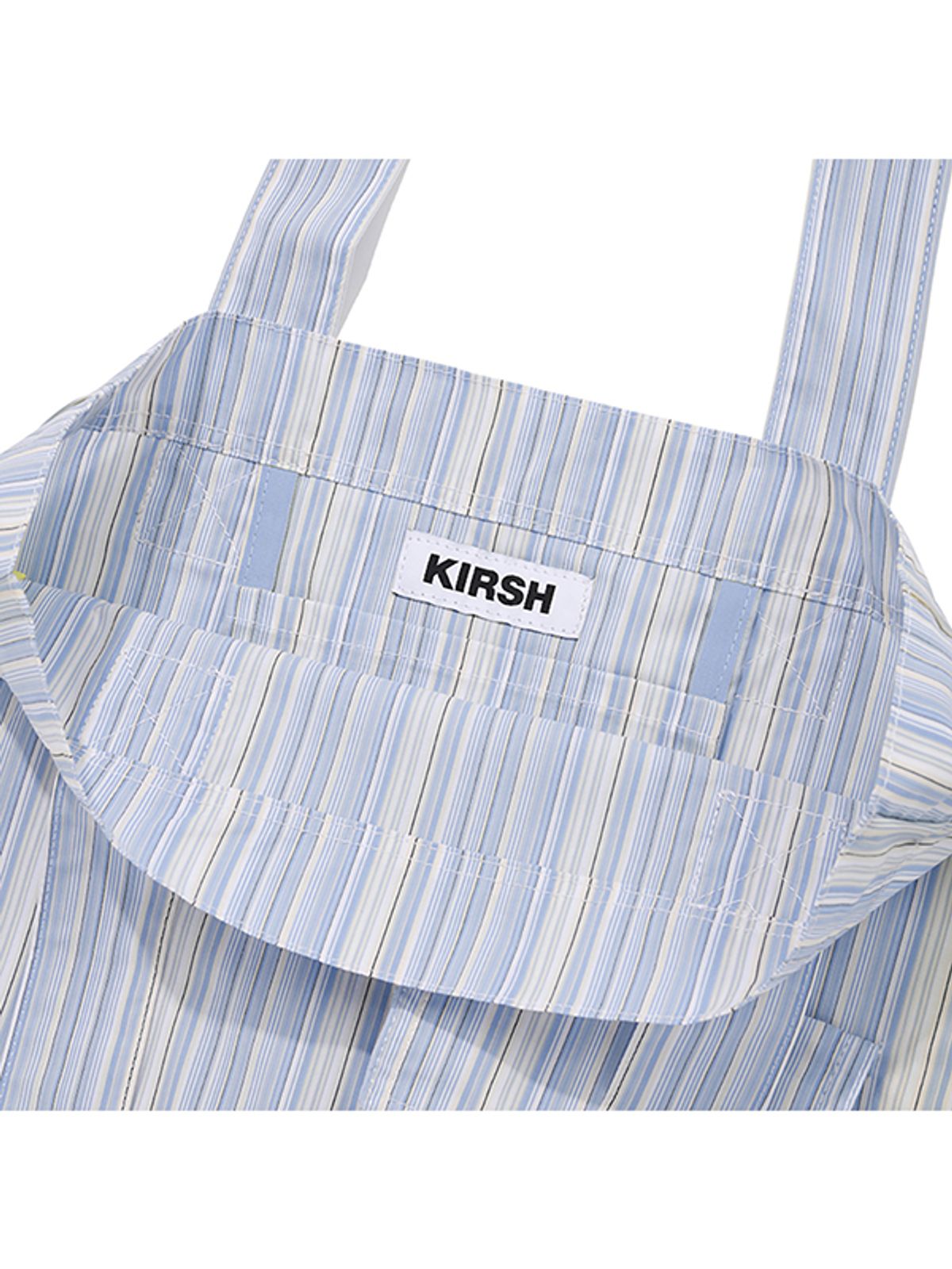 키르시(KIRSH) 스트라이프 빅 숄더백 [스카이]