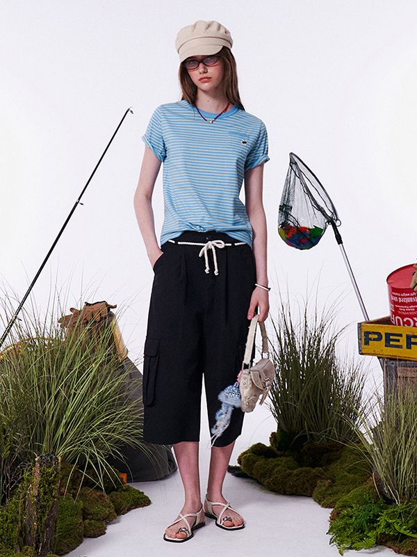 デニム・ジーパン KIRSH Uni Cargo Pocket Bermuda Pants [Black] MUSINSA | KIRSH Unikago Pocket Bermuda Pants [Black]