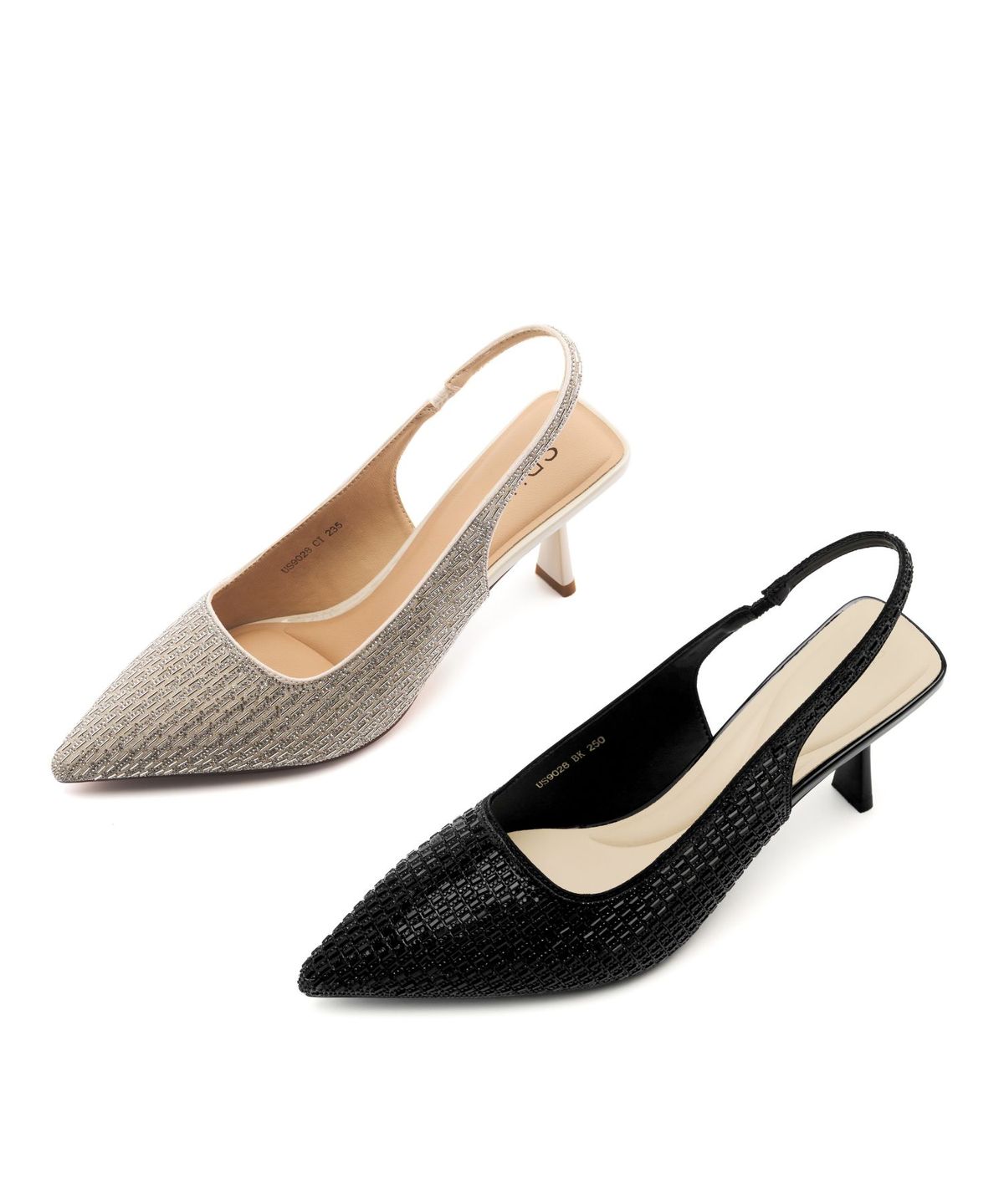 스퍼(SPUR) Marry Me Heel 슬링백 웨딩슈즈 7cm -US9028 (2color)