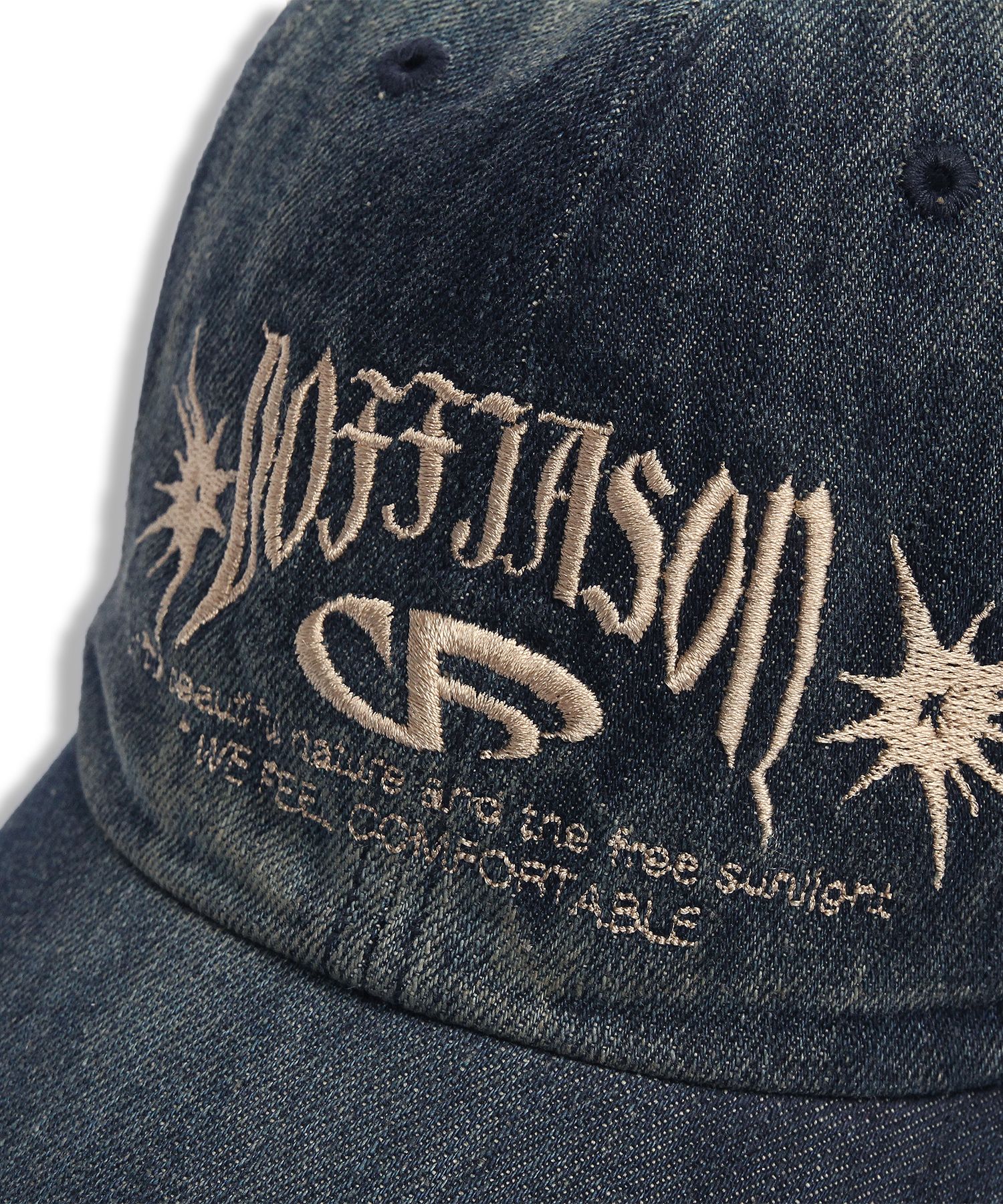 MUSINSA | DOFFJASON Vintage Washed Denim Ball Cap INDIGO