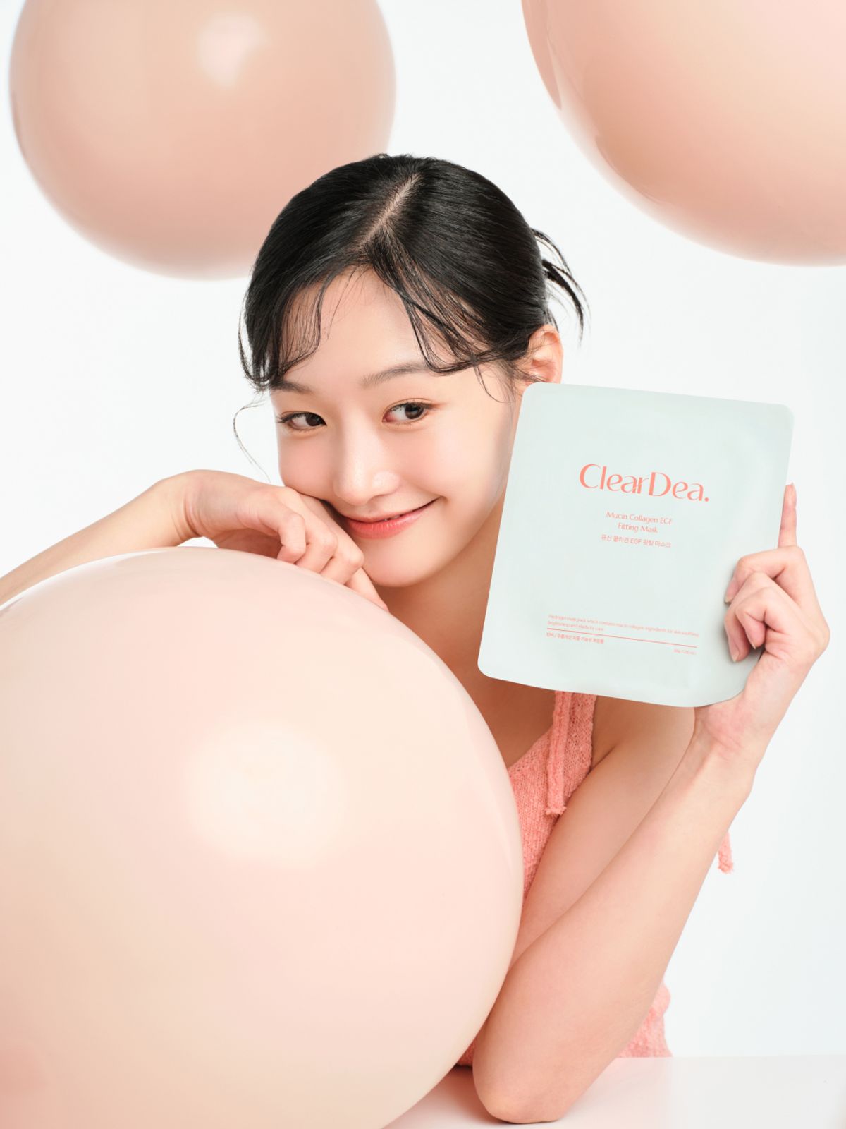 클리어디어(CLEARDEA) [앰플 2매 증정] 뮤신 콜라겐 EGF 핏팅 마스크 (5개입)